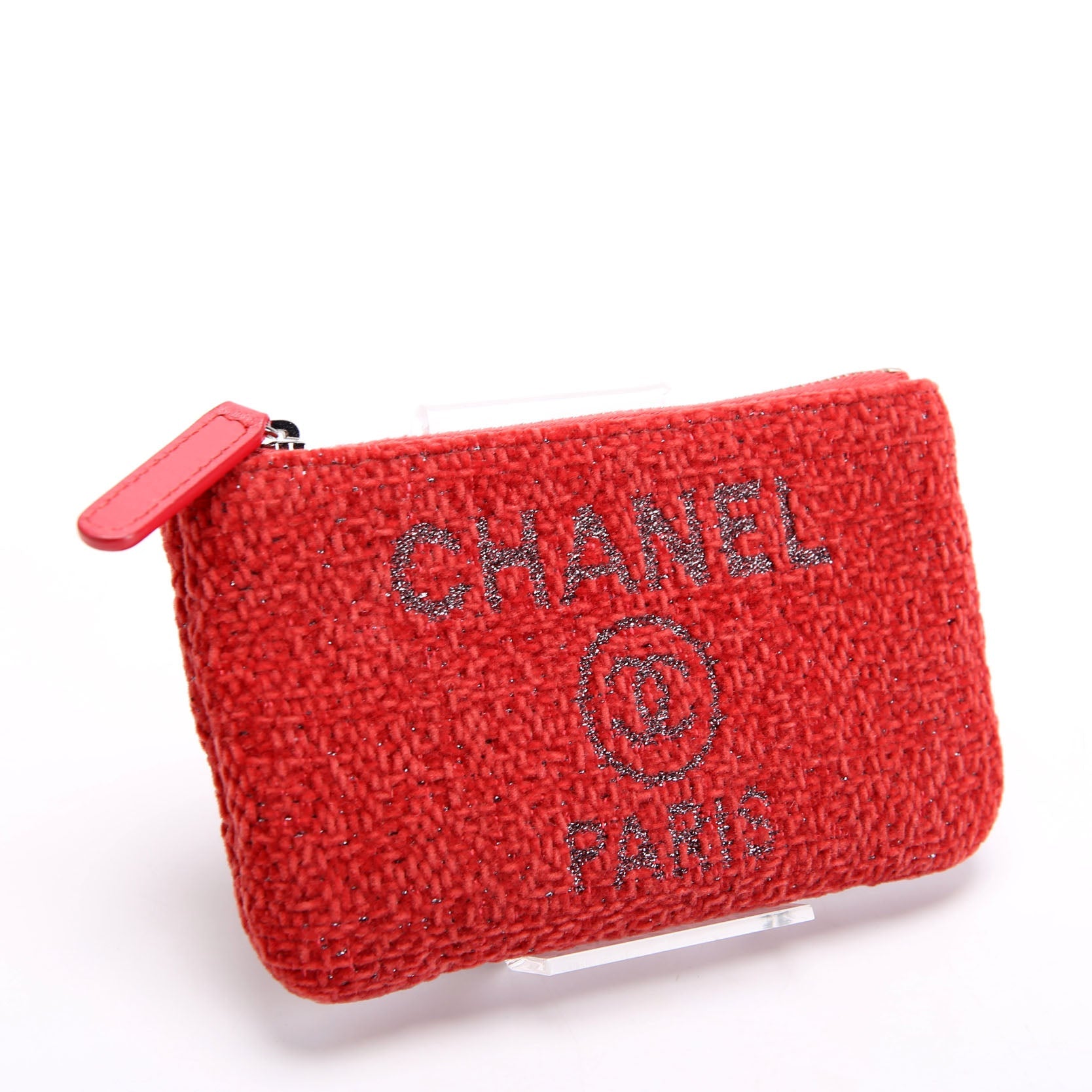 Chanel Mini Deauville Pouch Lurex Boucle 28M