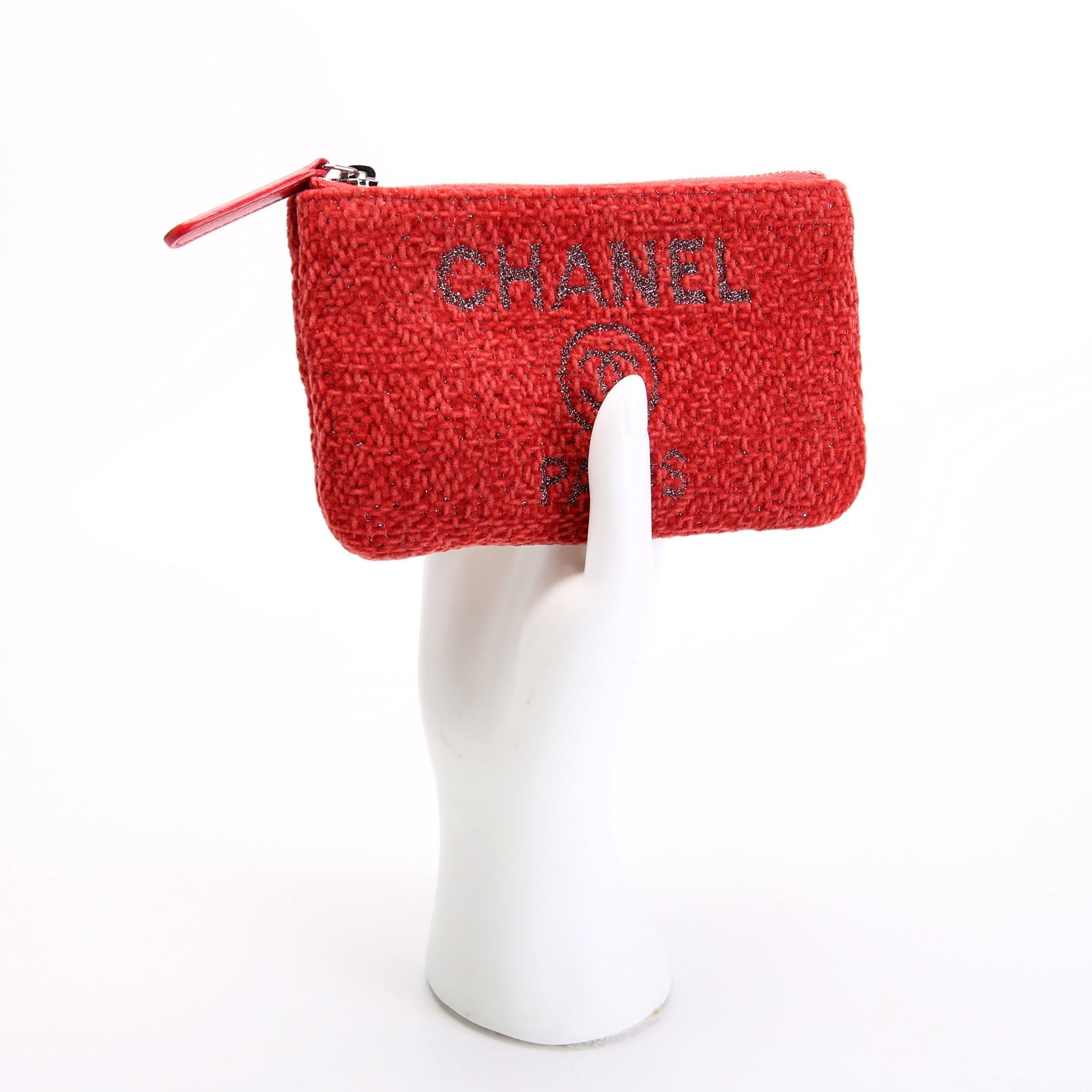 Chanel Mini Deauville Pouch Lurex Boucle 28M