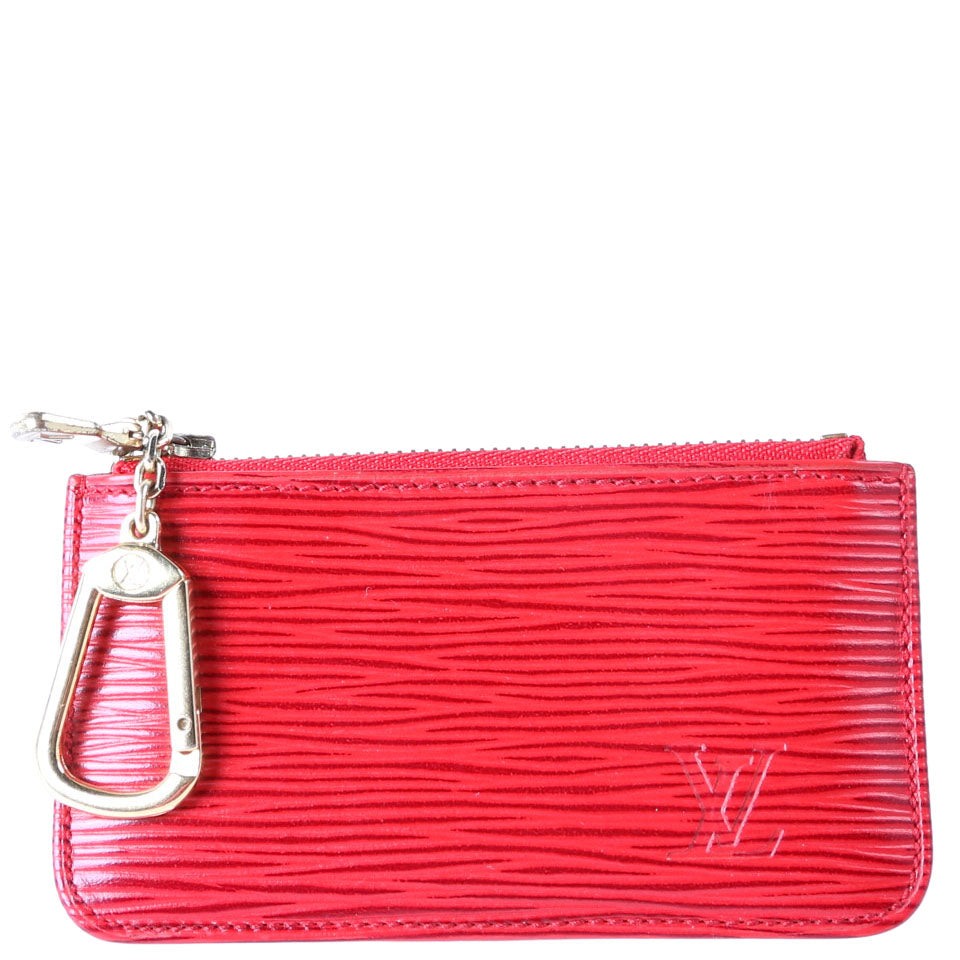 Louis Vuitton Pochette Cles Epi Red