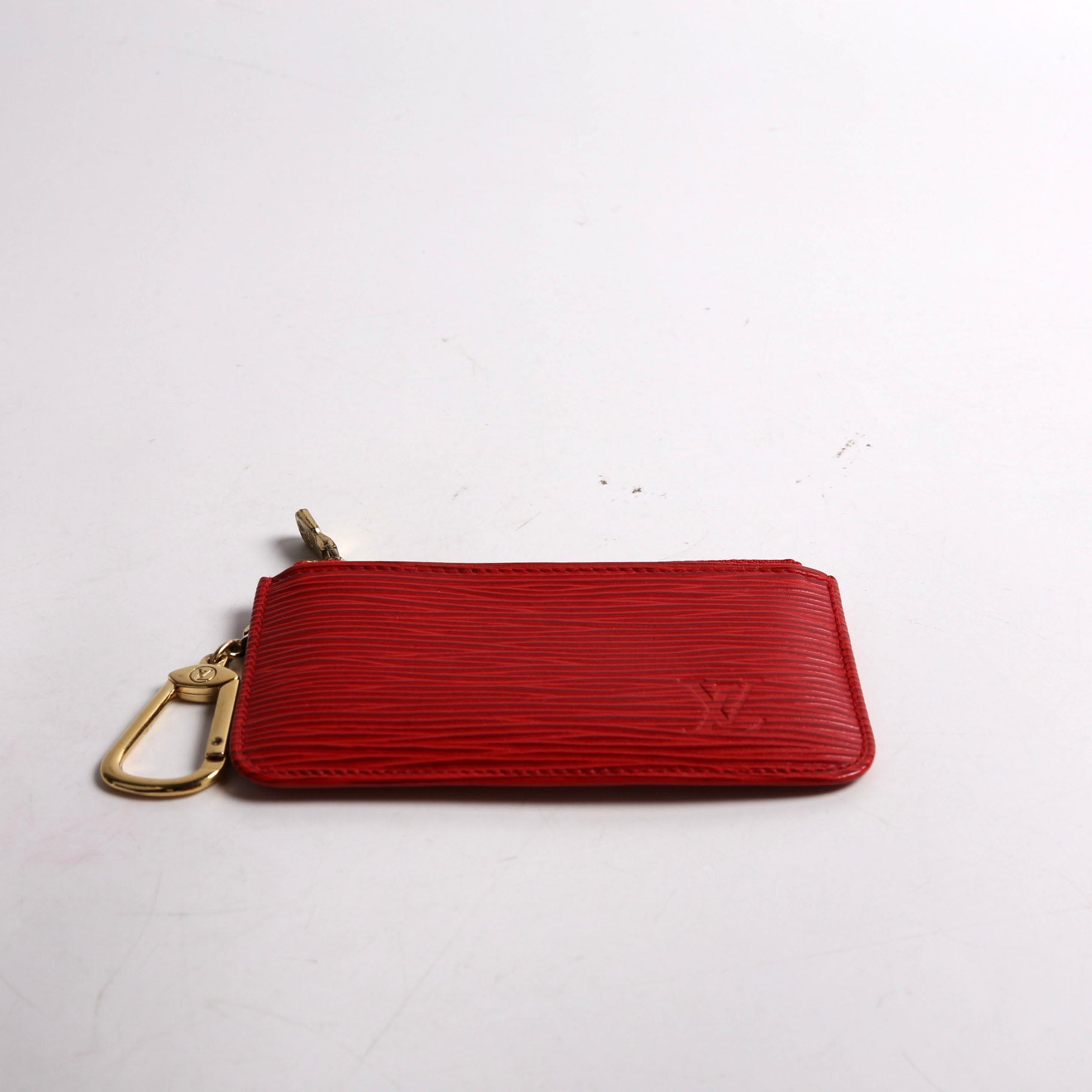 Louis Vuitton Pochette Cles Epi Red