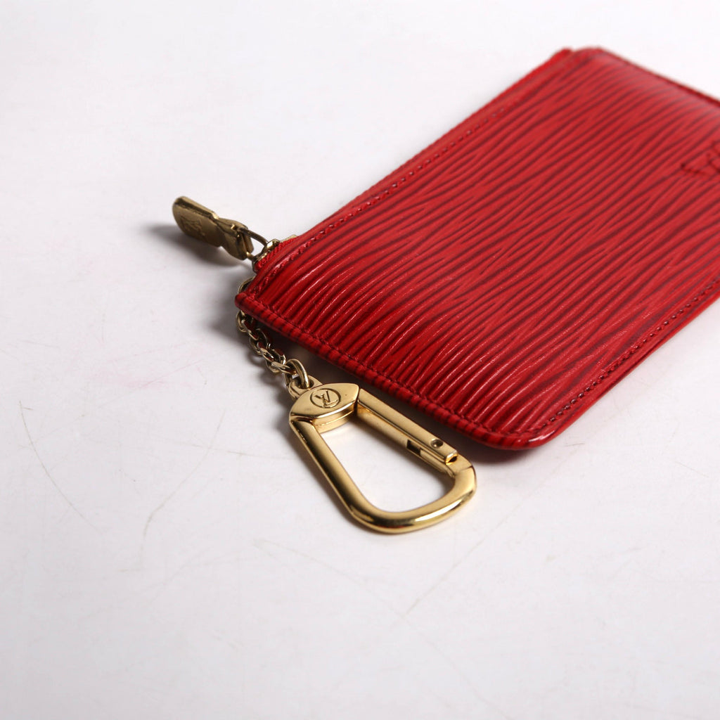 Louis Vuitton Pochette Cles Epi Red