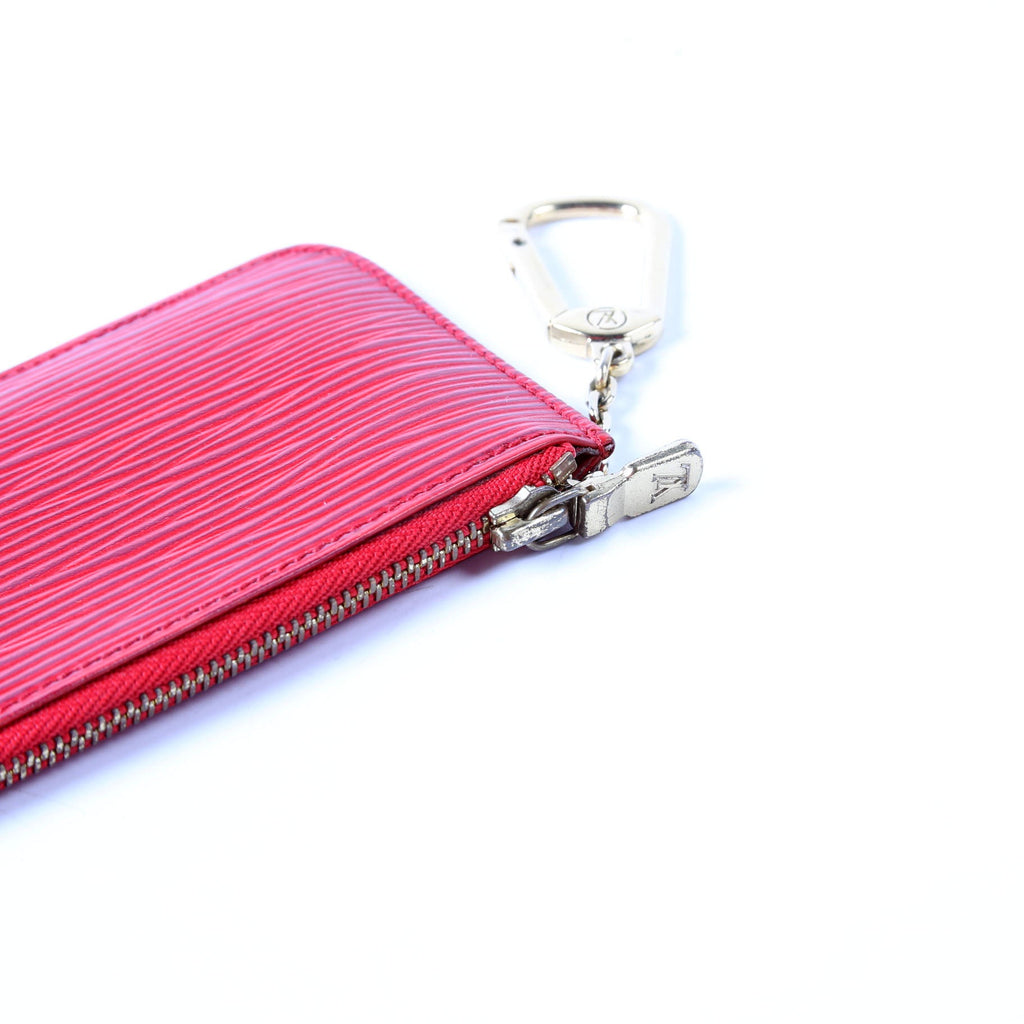 Louis Vuitton Pochette Cles Epi Red