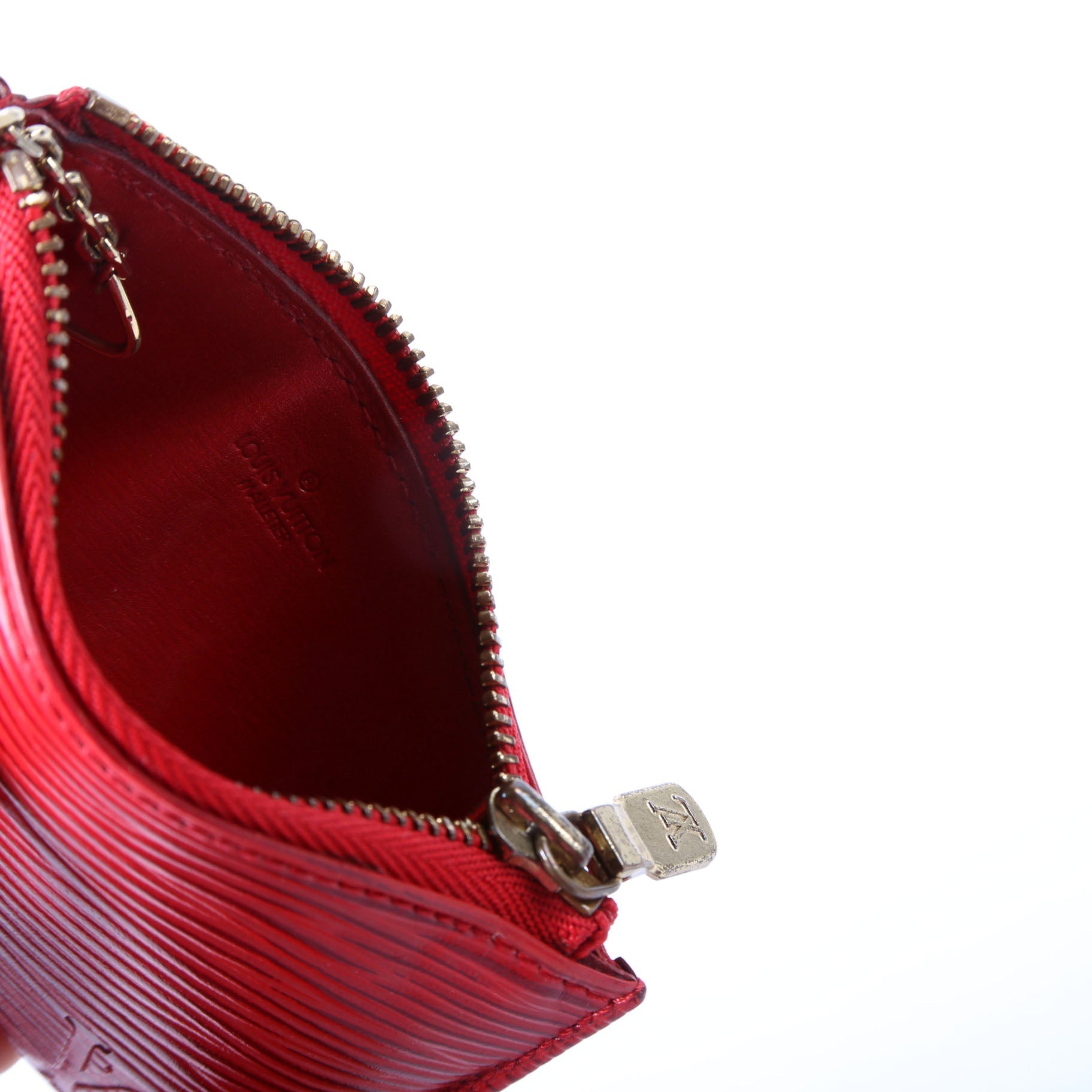 Louis Vuitton Pochette Cles Epi Red