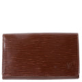 Louis Vuitton Porte Monnaie Billets Tresor Wallet Epi Brown