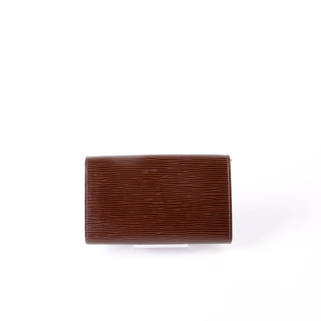 Louis Vuitton Porte Monnaie Billets Tresor Wallet Epi Brown