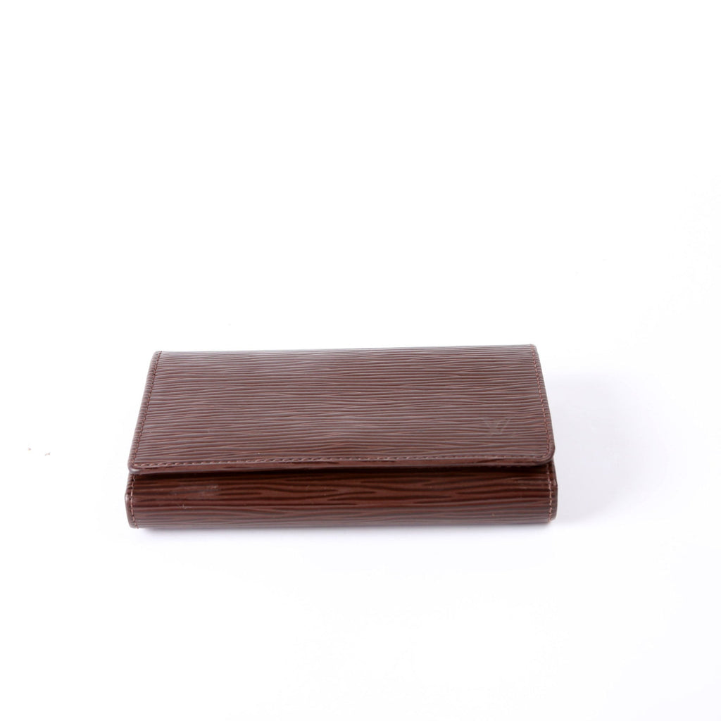 Louis Vuitton Porte Monnaie Billets Tresor Wallet Epi Brown