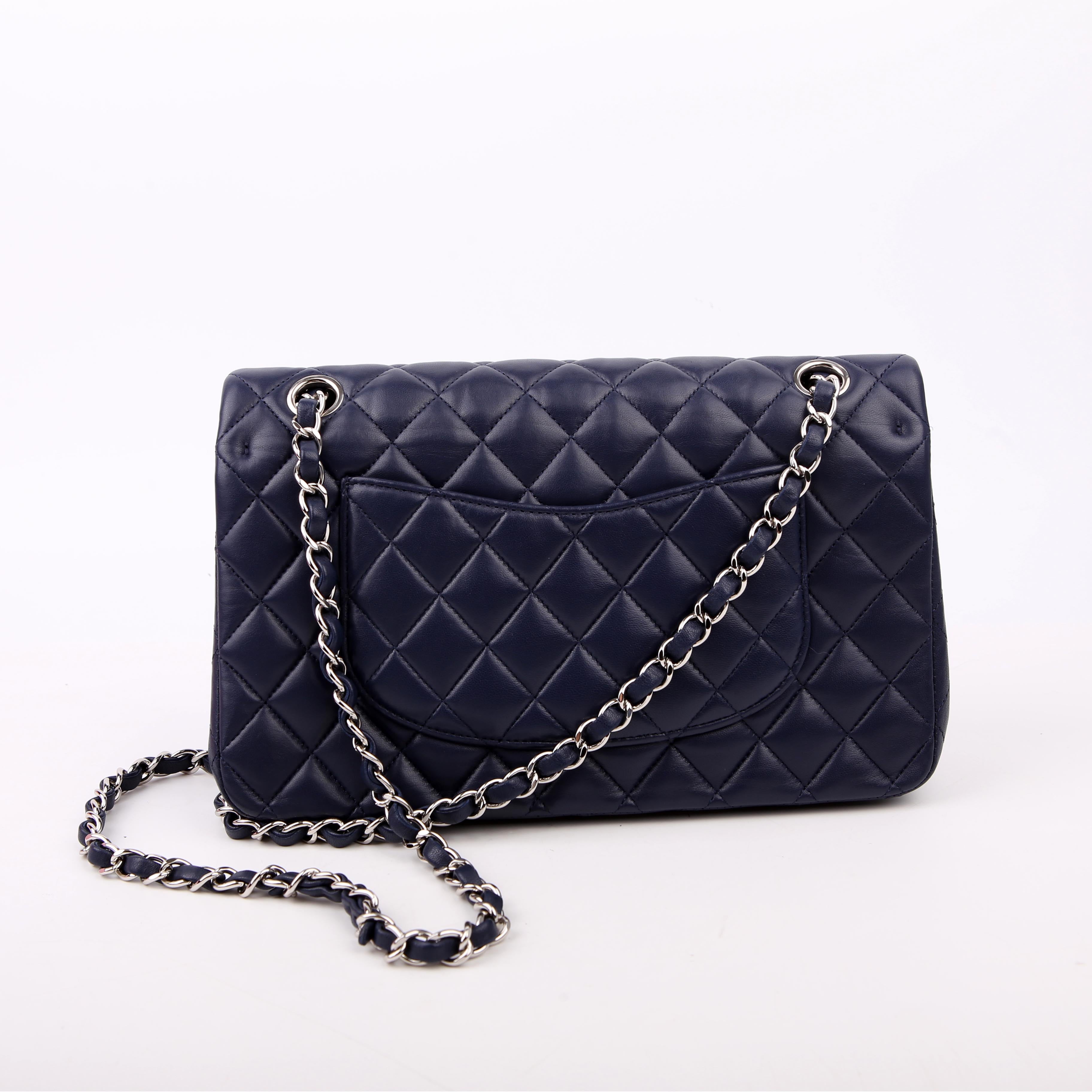 Chanel Classic Flap Medium Lambskin Blue 29M