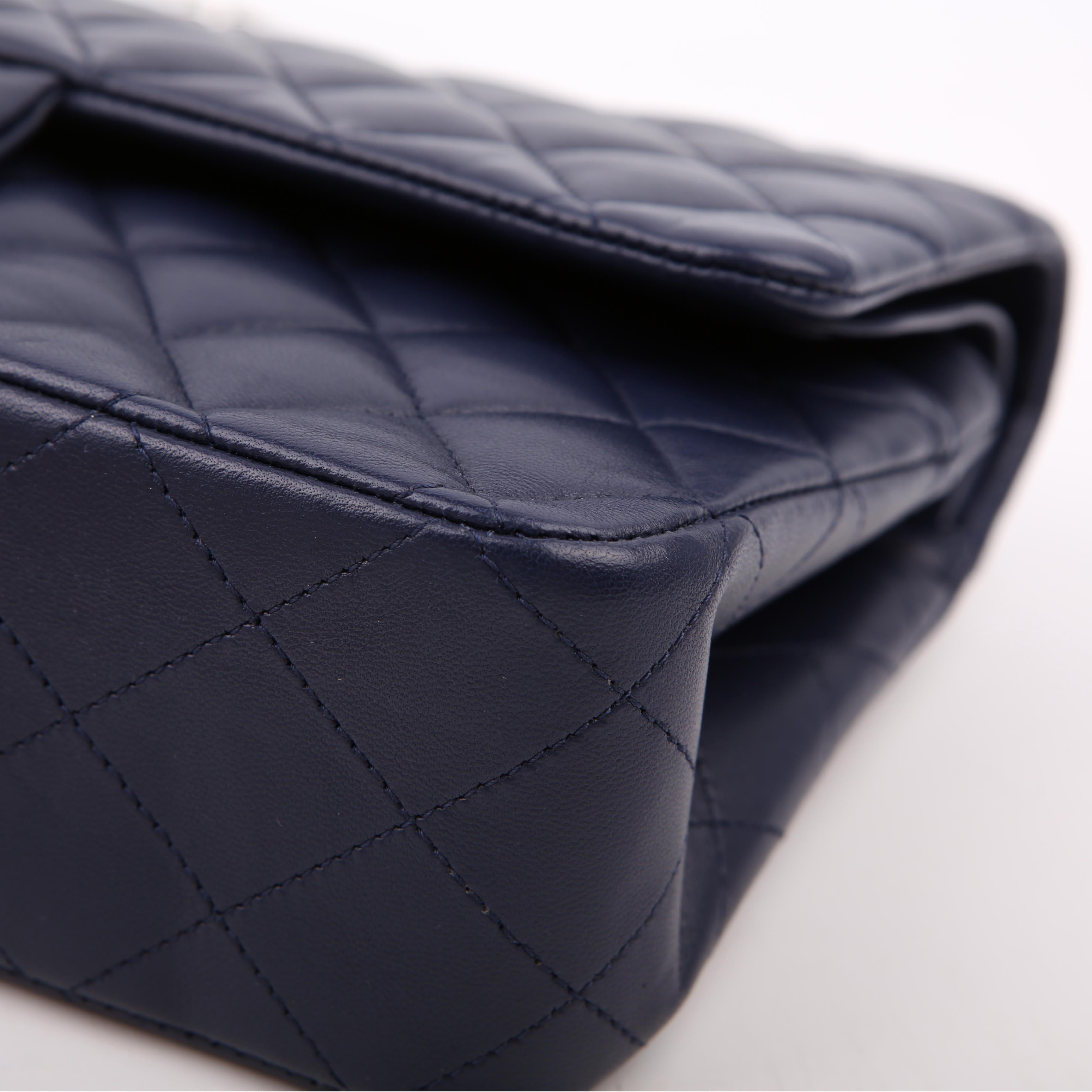 Chanel Classic Flap Medium Lambskin Blue 29M
