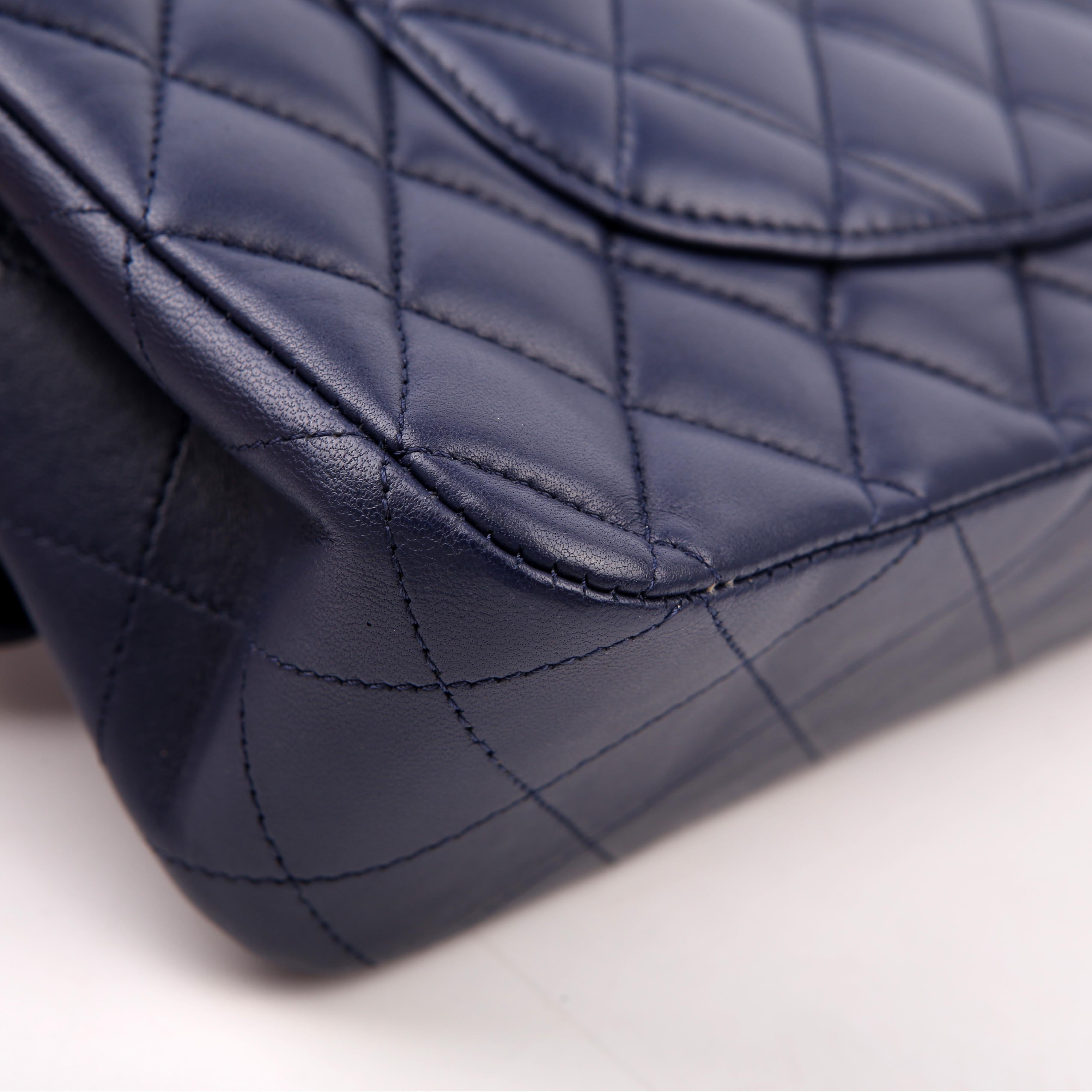 Chanel Classic Flap Medium Lambskin Blue 29M
