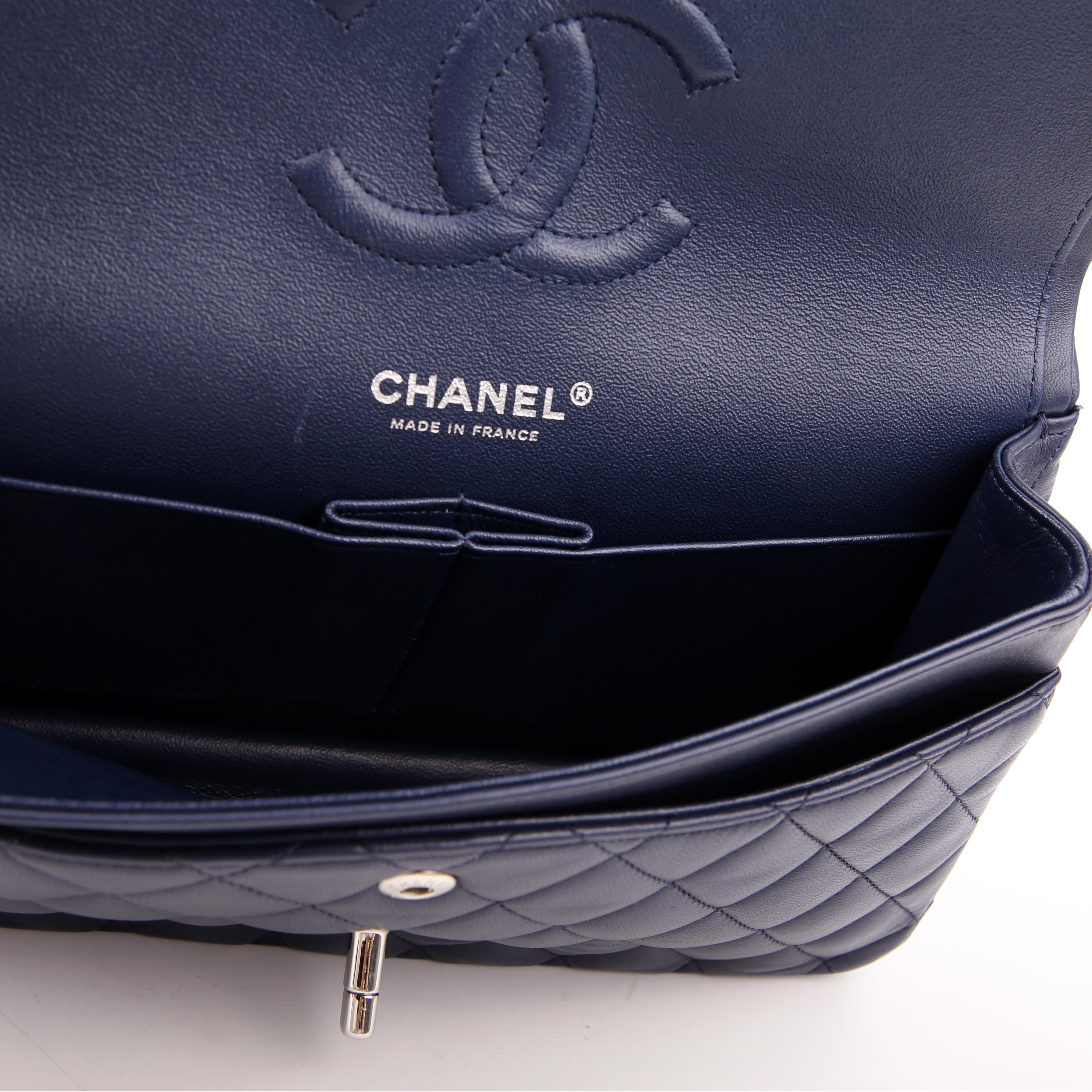 Chanel Classic Flap Medium Lambskin Blue 29M