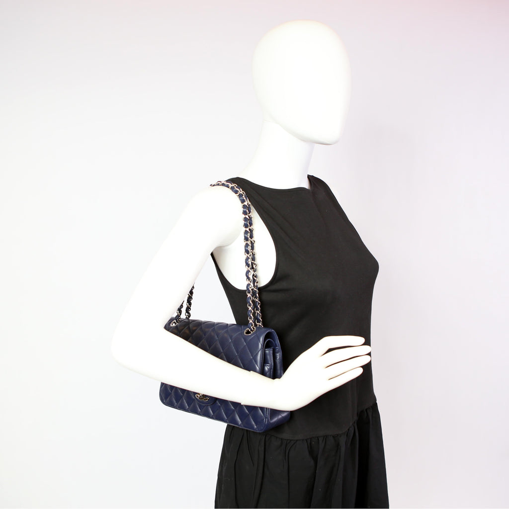 Chanel Classic Flap Medium Lambskin Blue 29M