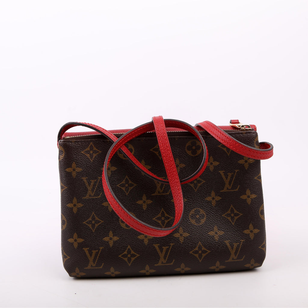Louis Vuitton Pochette Twice Monogram Red