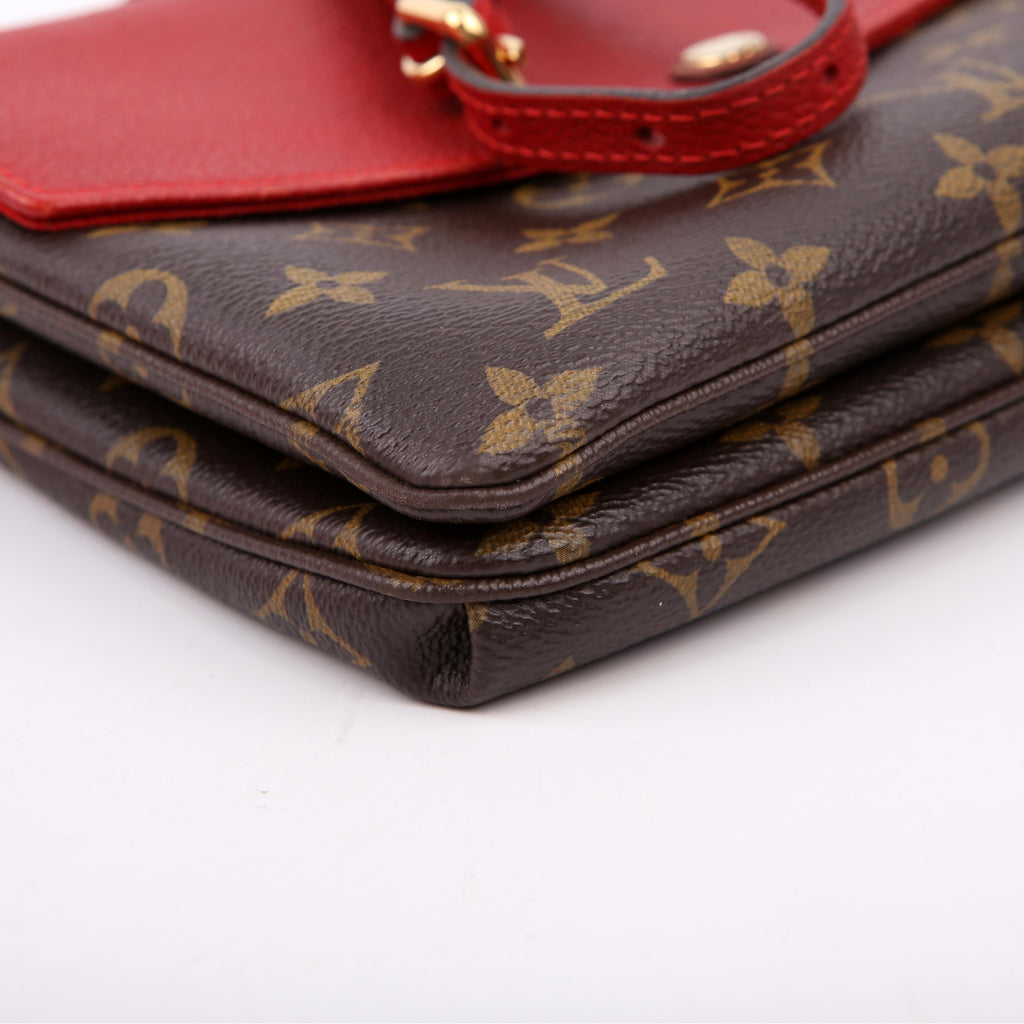 Louis Vuitton Pochette Twice Monogram Red