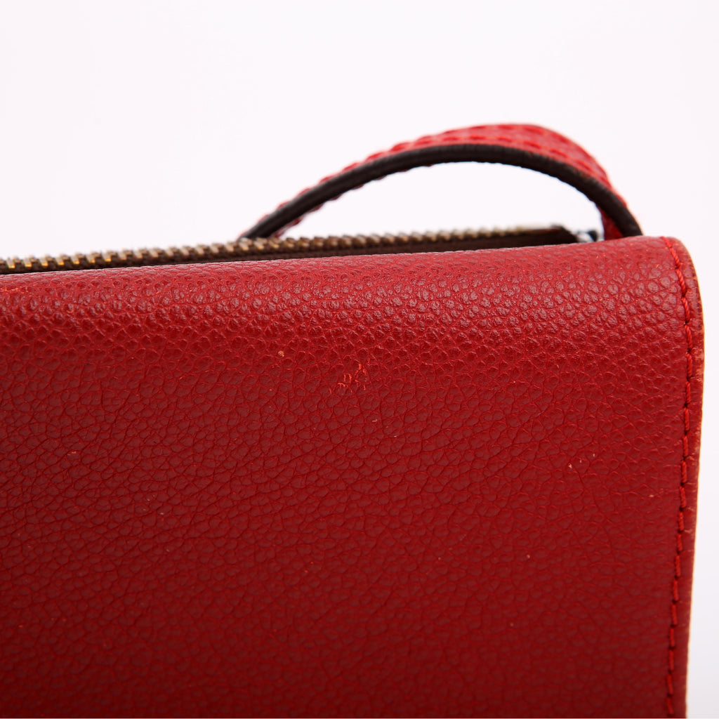 Louis Vuitton Pochette Twice Monogram Red