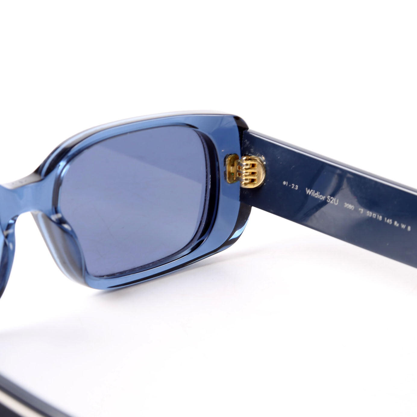 Christian Dior Wildior S2U Rectangle Sunglasses Blue