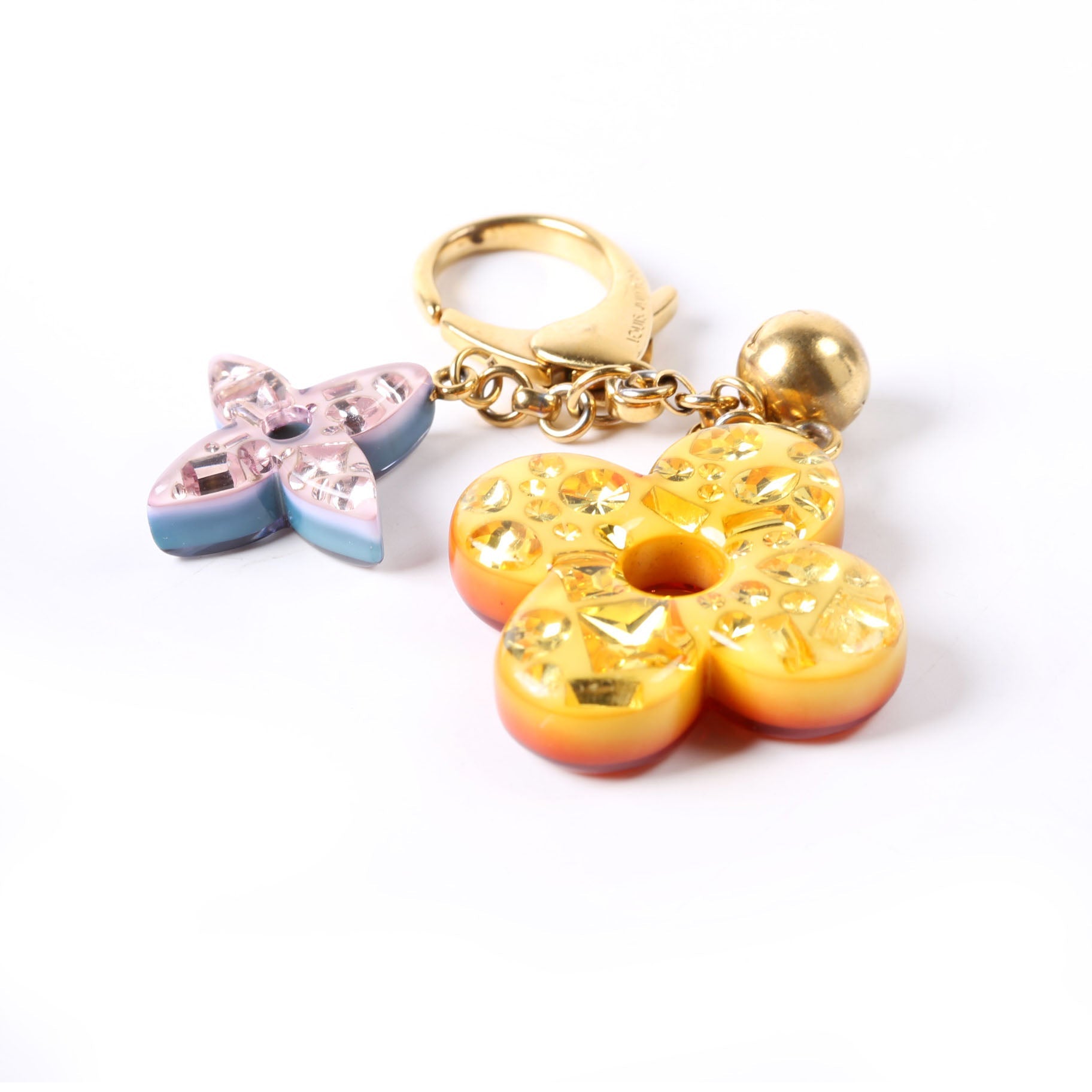 Louis Vuitton Glam Flower Resin Charm Gold/Multicolor