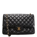 Chanel Classic Flap Jumbo Caviar 17-20M Black