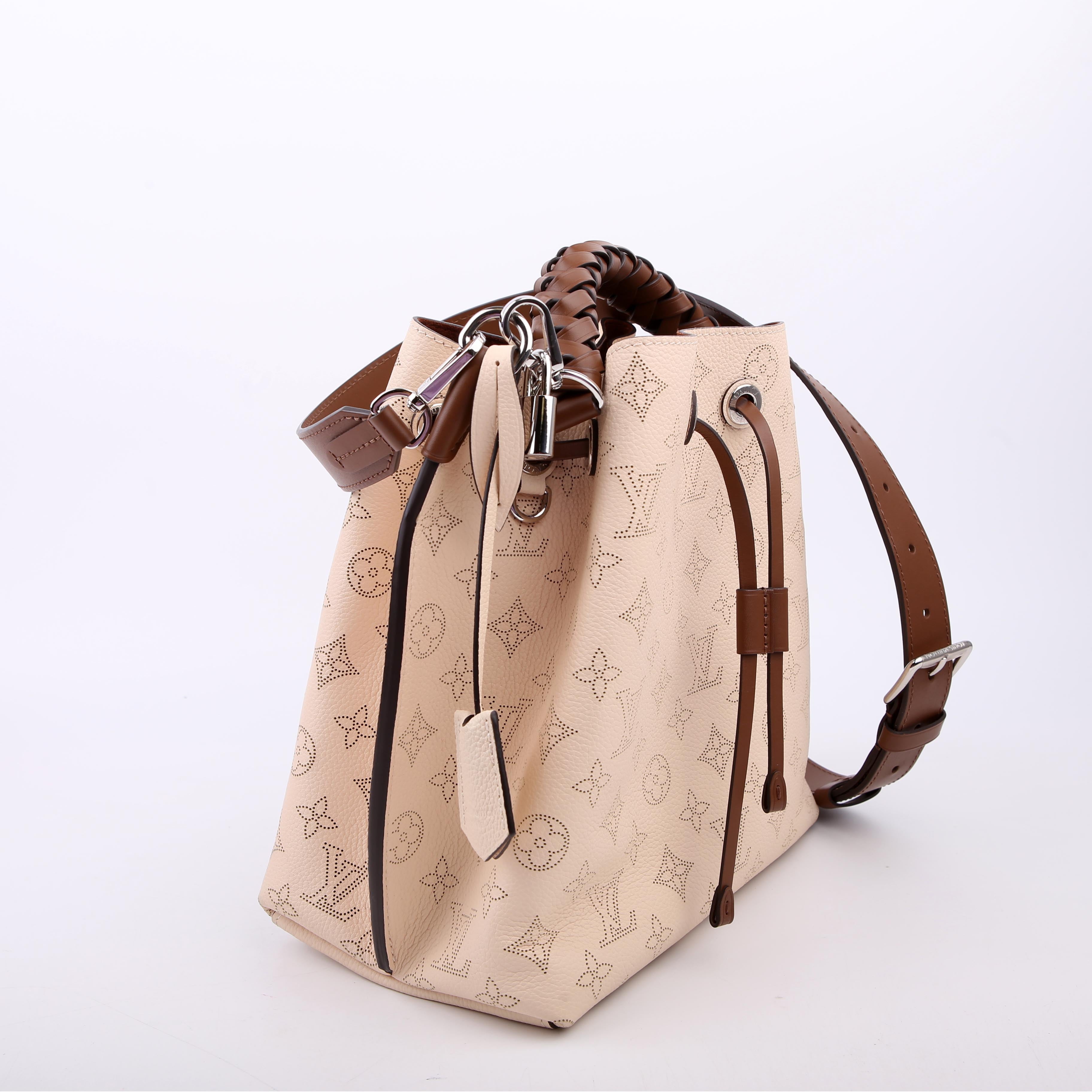 Louis Vuitton Muria Bucket Mahina Cream/Brown