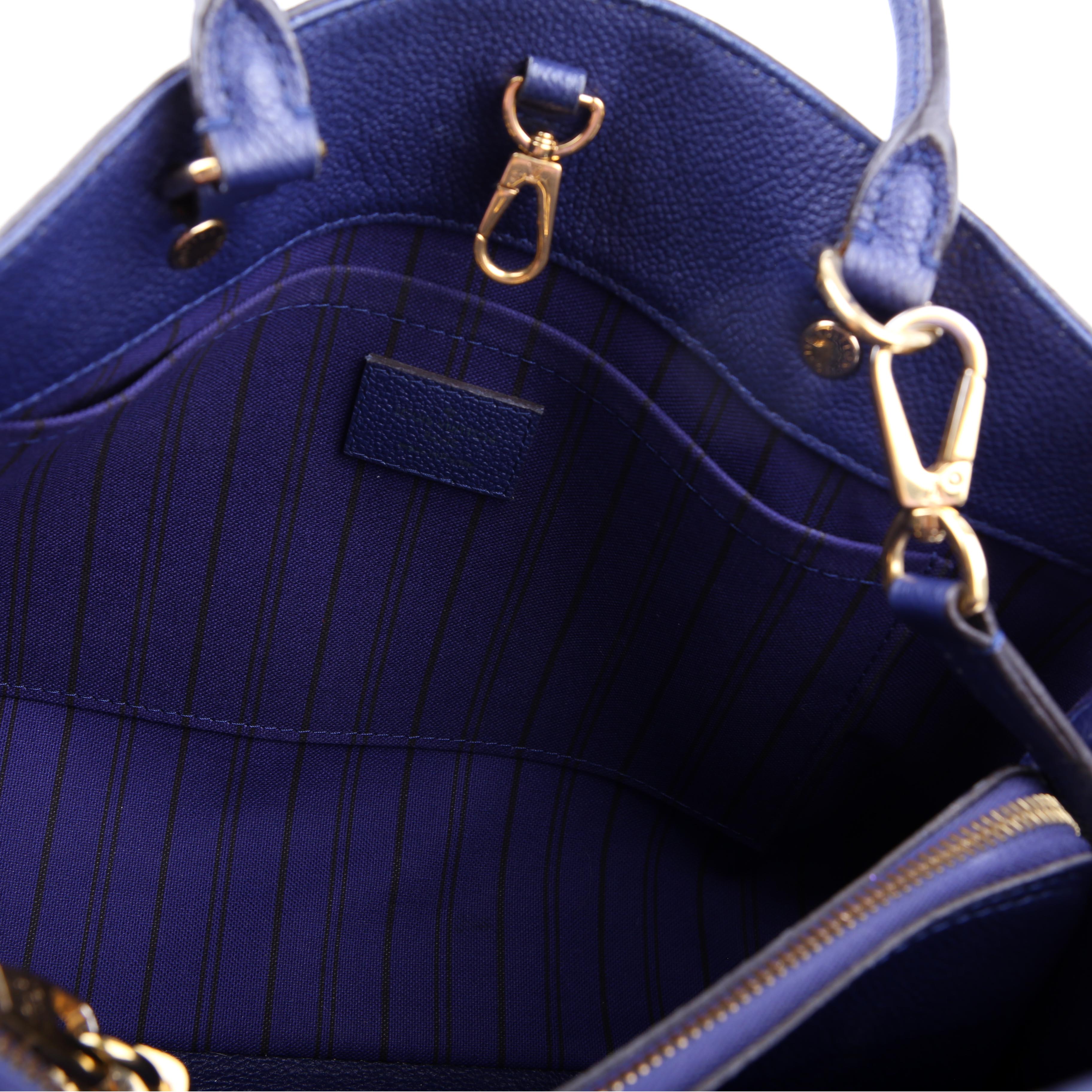 Louis Vuitton Montaigne MM Empreinte Blue