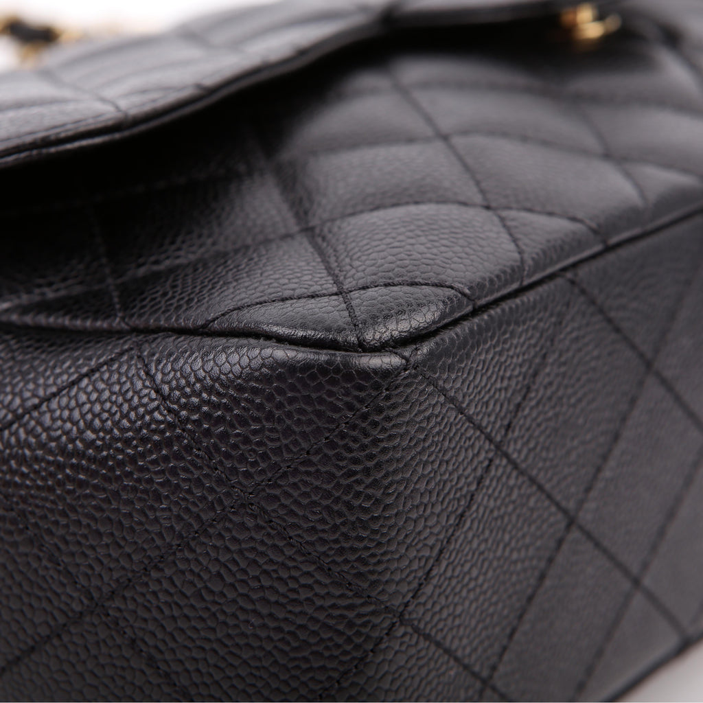 Chanel Classic Flap Jumbo Caviar 10M Black