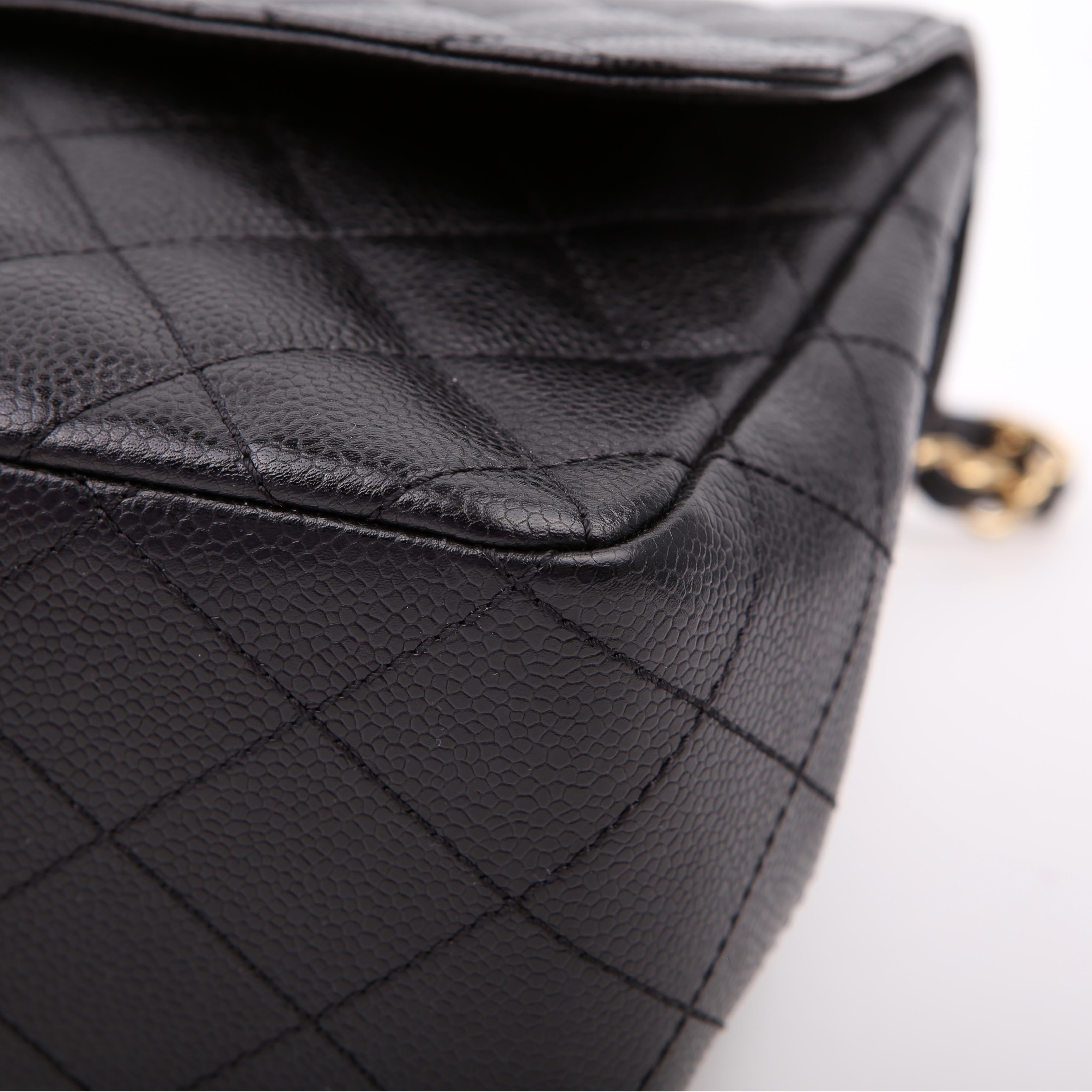 Chanel Classic Flap Jumbo Caviar 10M Black