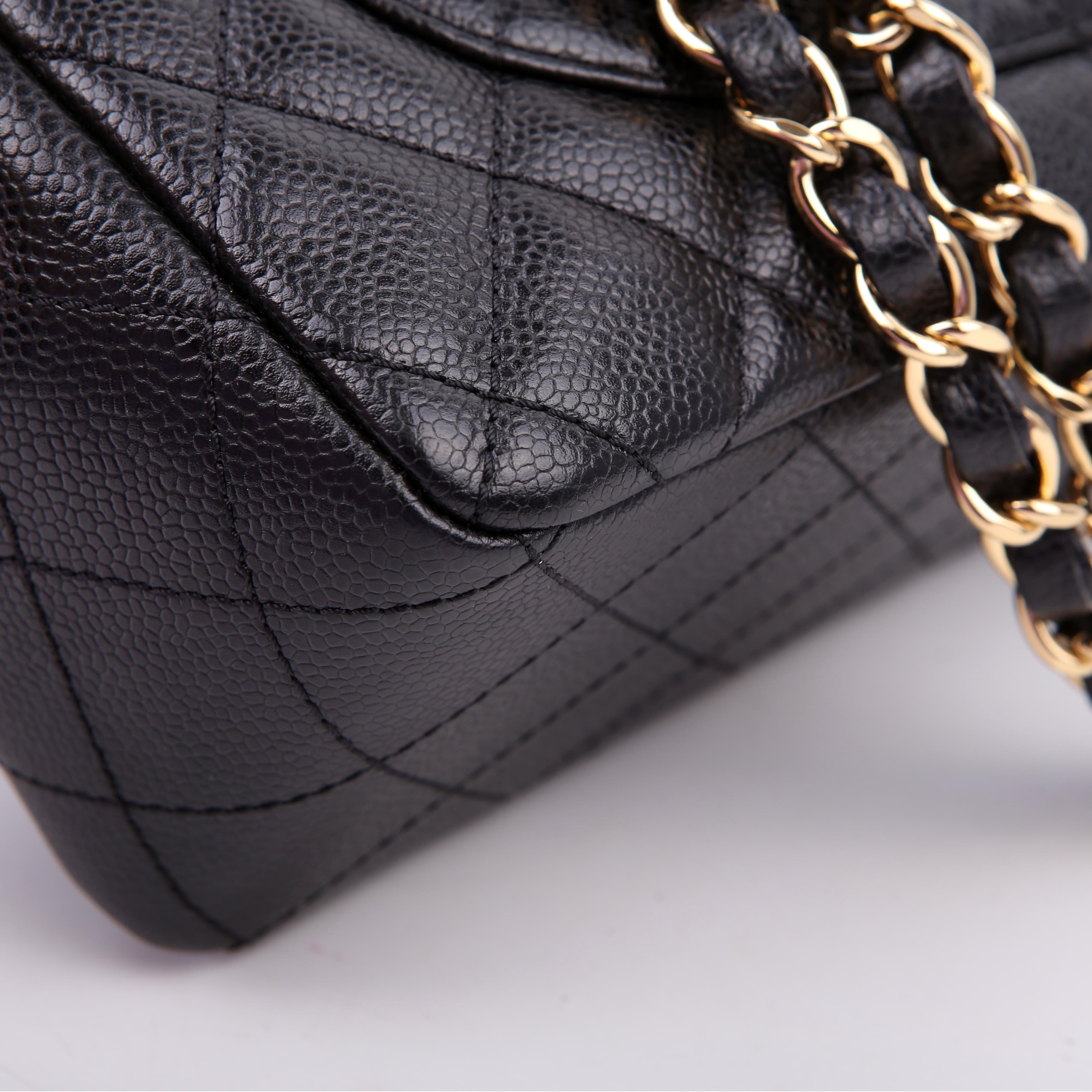 Chanel Classic Flap Jumbo Caviar 10M Black