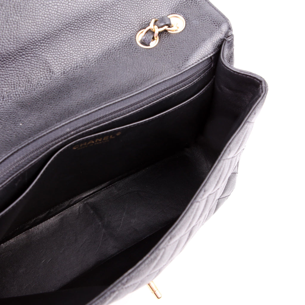 Chanel Classic Flap Jumbo Caviar 10M Black