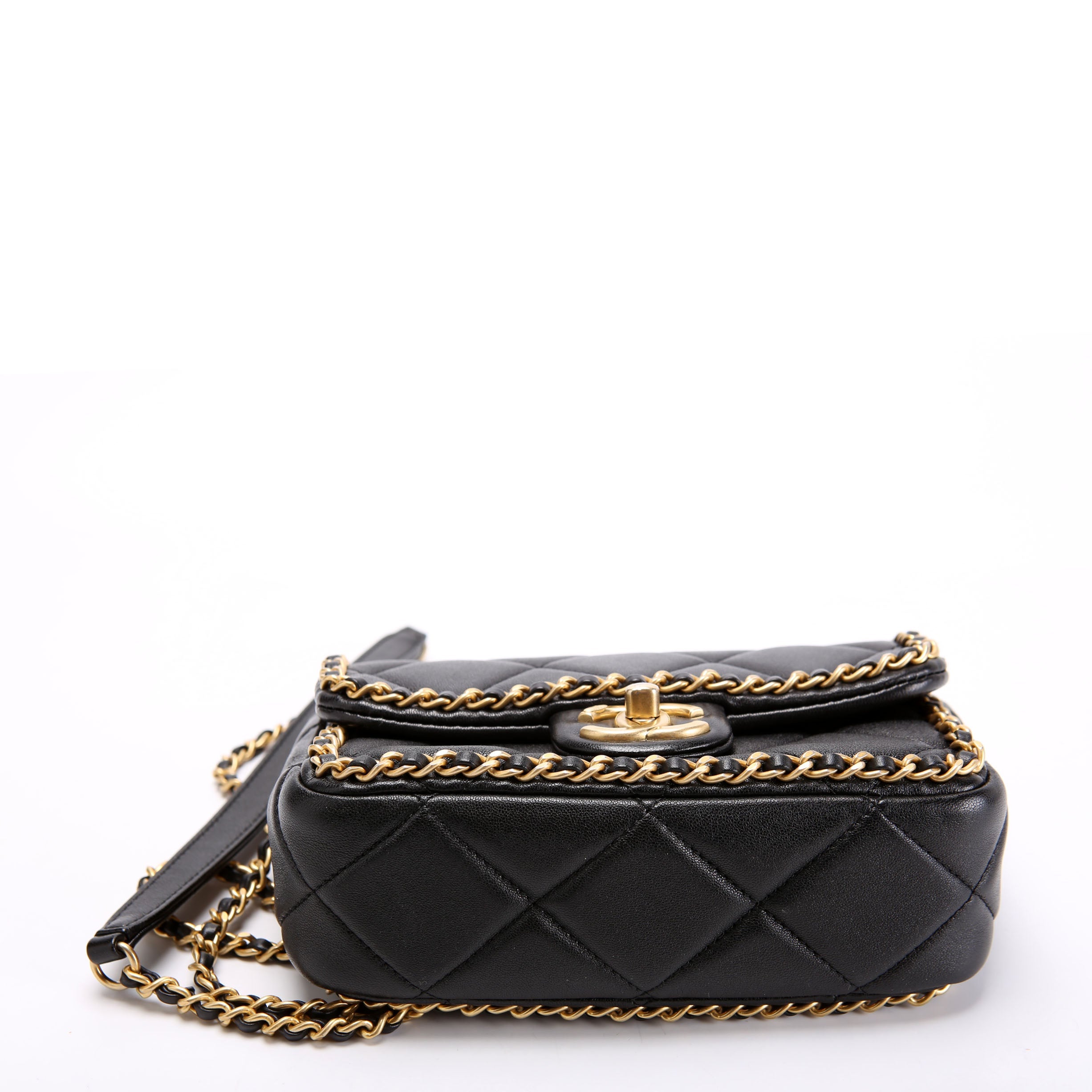 Chanel Chain Me Flap Small Lambskin (RFID) Black/Gold