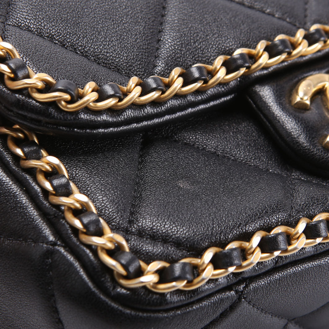 Chanel Chain Me Flap Small Lambskin (RFID) Black/Gold