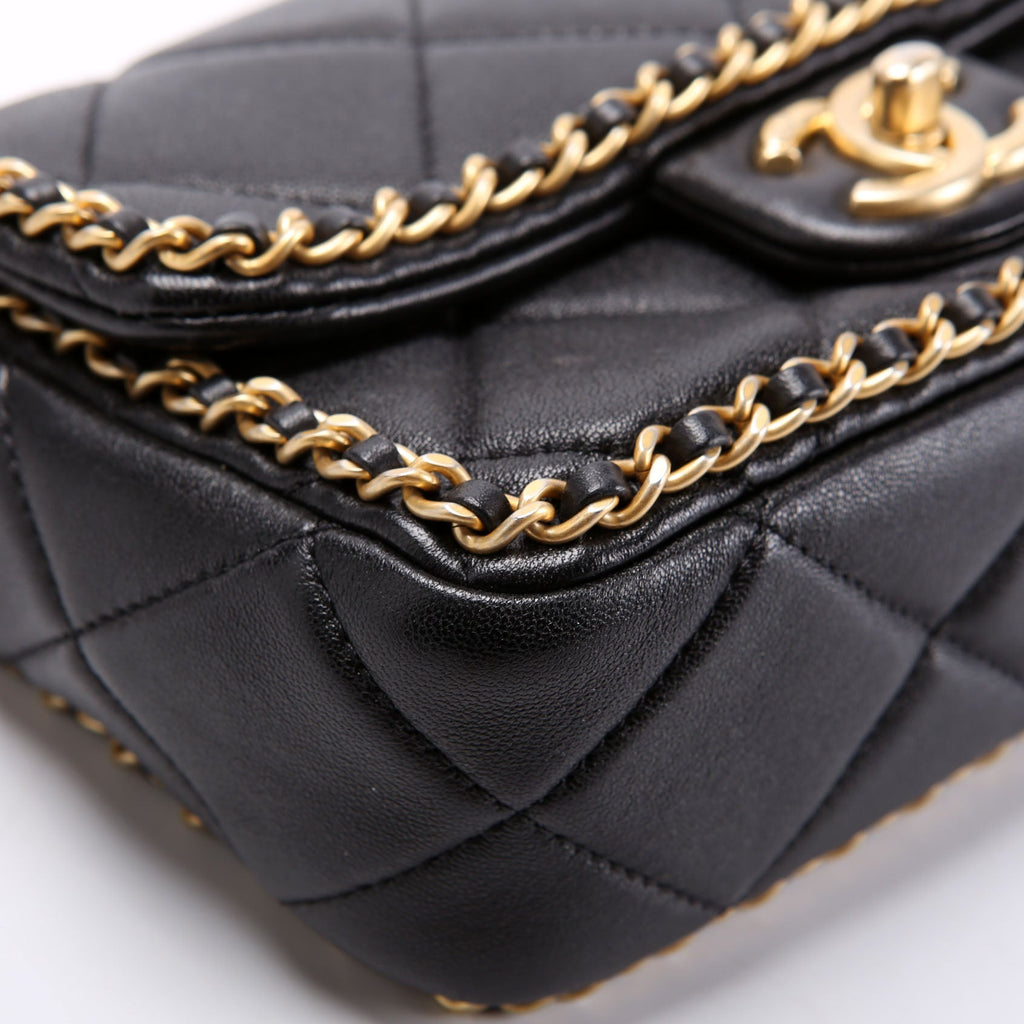 Chanel Chain Me Flap Small Lambskin (RFID) Black/Gold