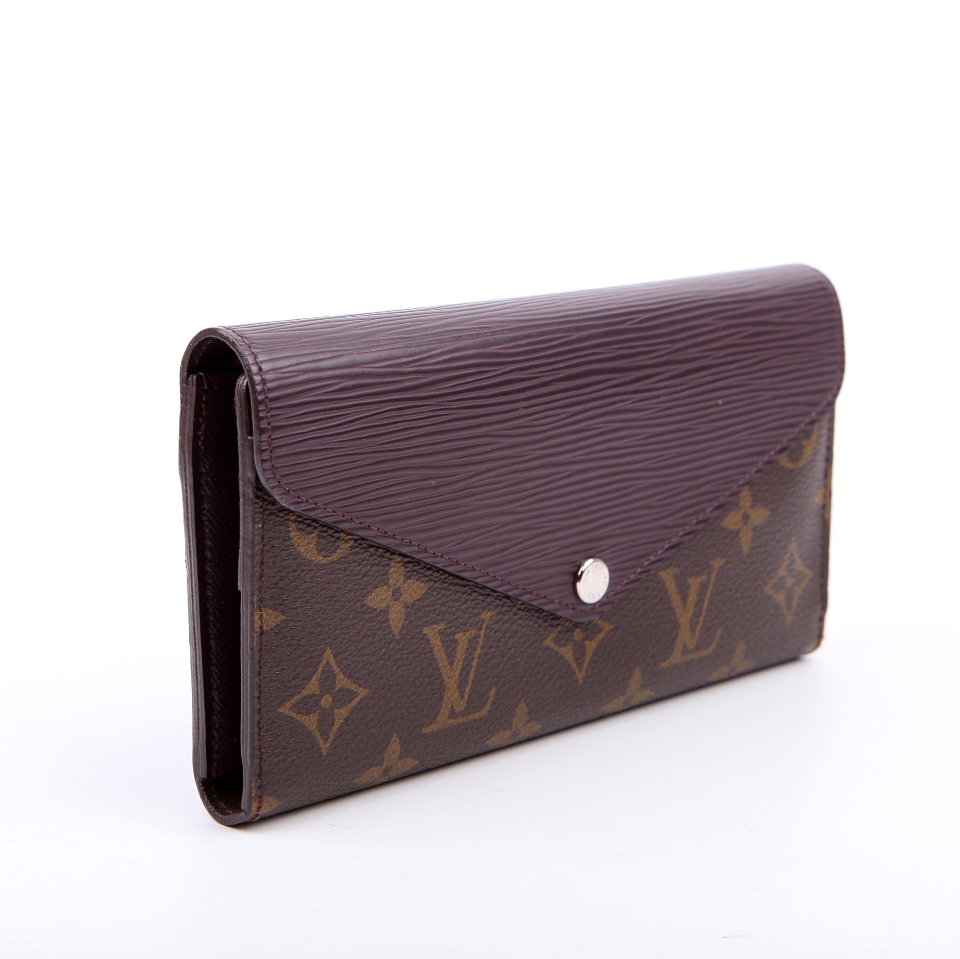 Louis Vuitton Marie Lou Long Wallet Monogram/Epi Purple