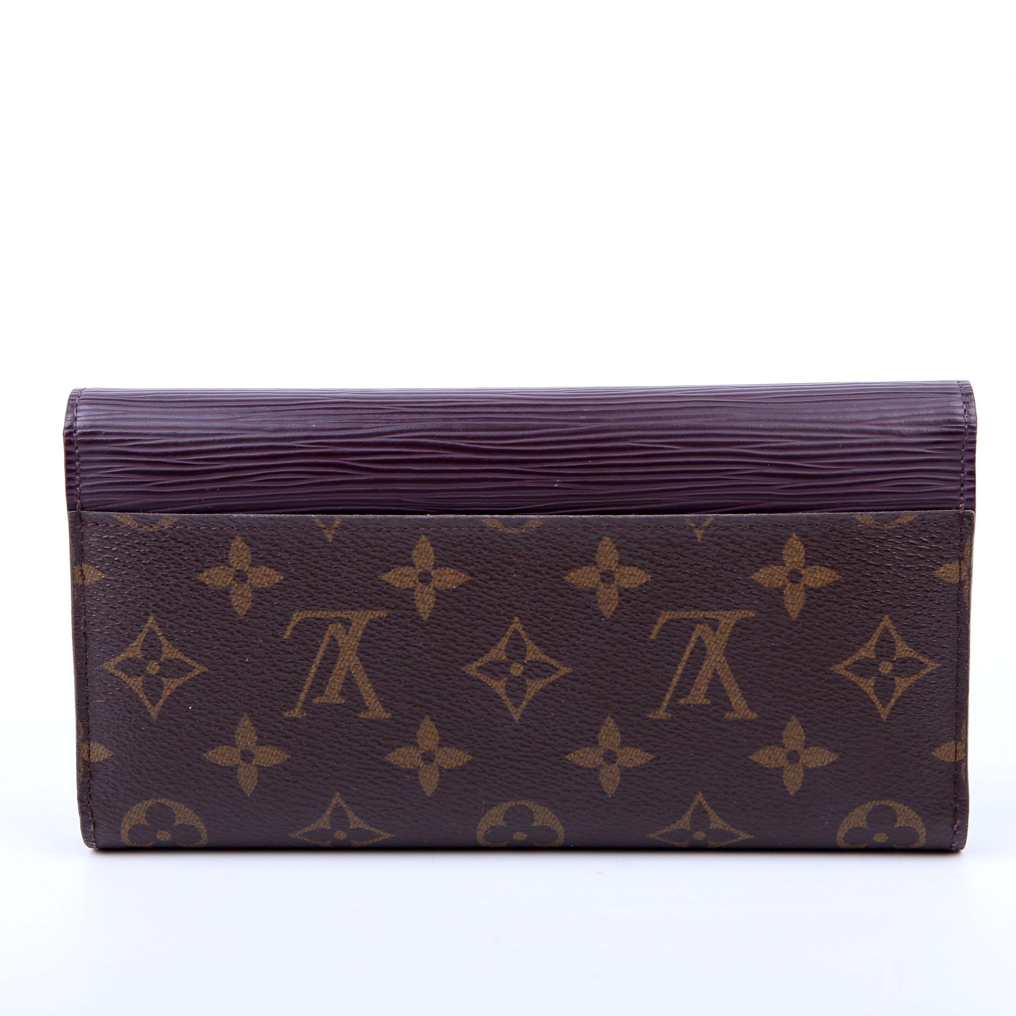 Louis Vuitton Marie Lou Long Wallet Monogram/Epi Purple