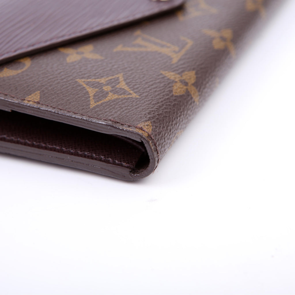 Louis Vuitton Marie Lou Long Wallet Monogram/Epi Purple