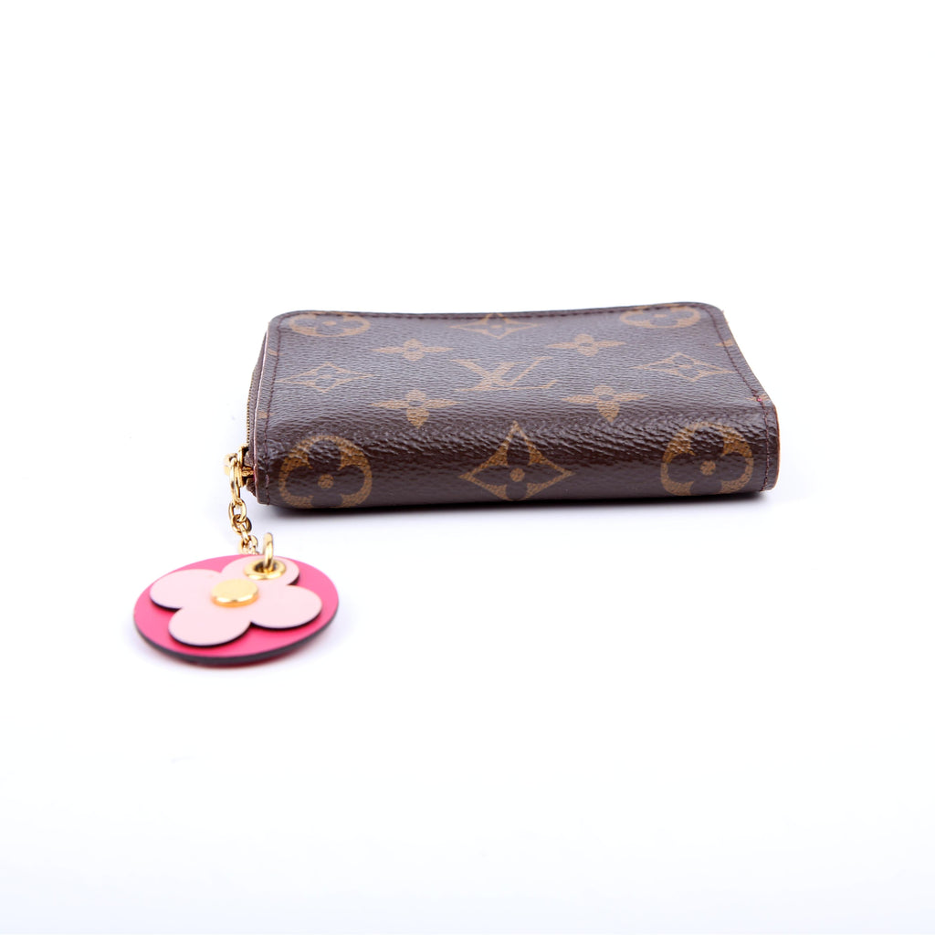 Louis Vuitton Zippy Coin Purse Flower Monogram Pink