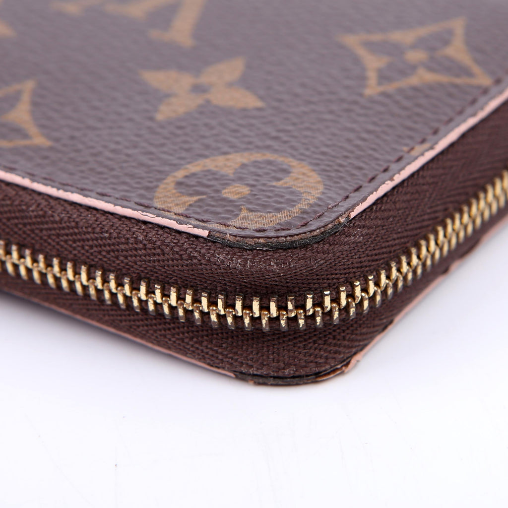 Louis Vuitton Zippy Coin Purse Flower Monogram Pink