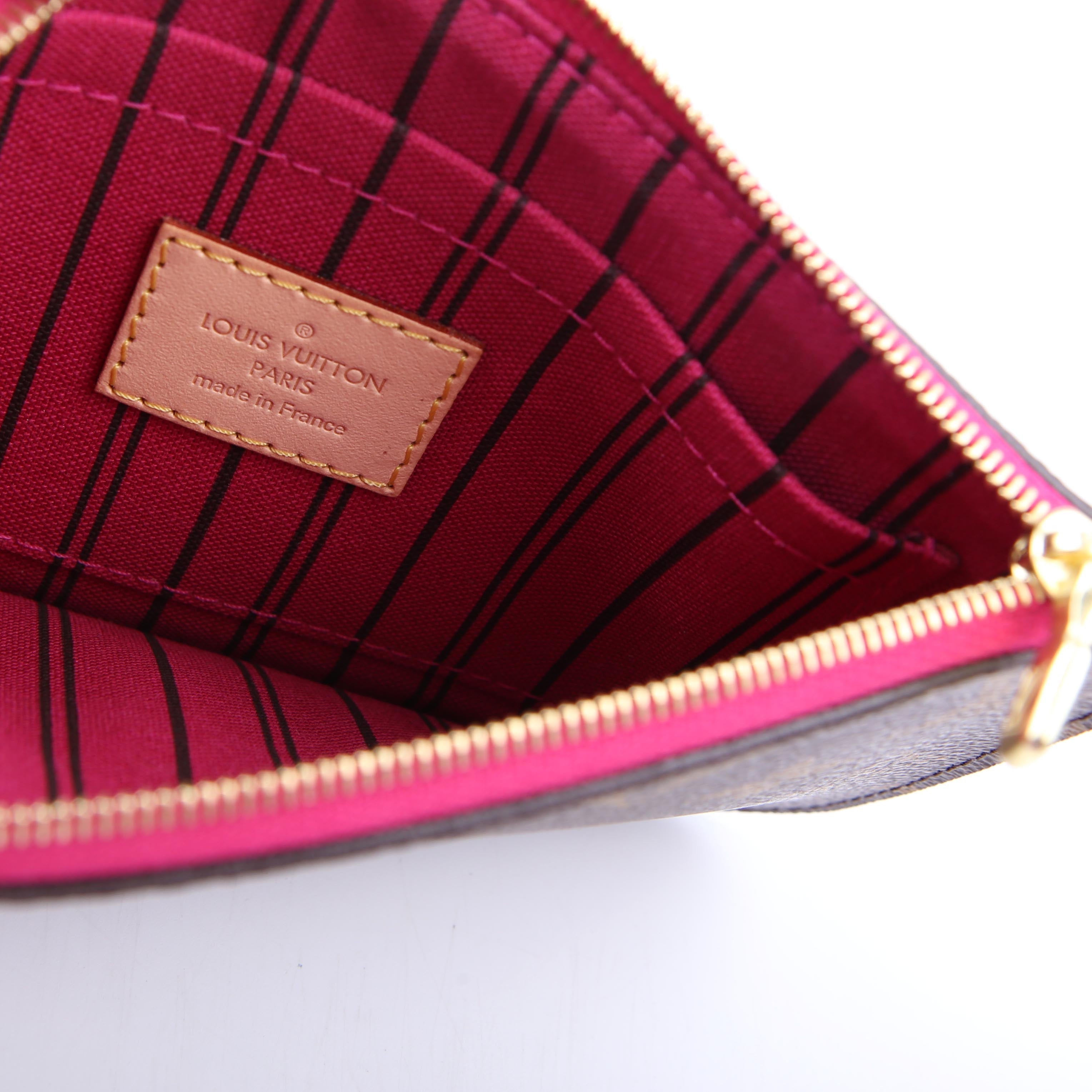 Louis Vuitton Pochette Only Neverfull PM Monogram Pink