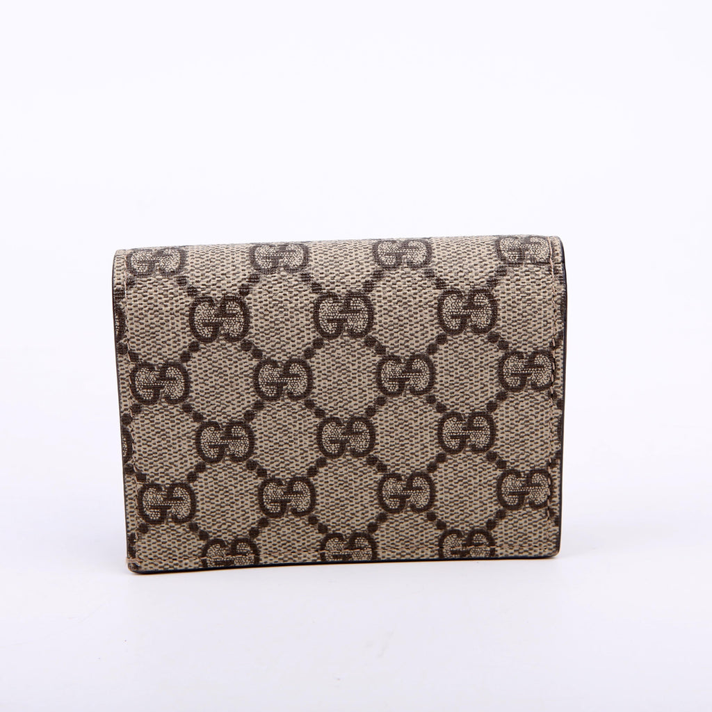 Gucci 658610 GG Supreme Marmont Card Case White
