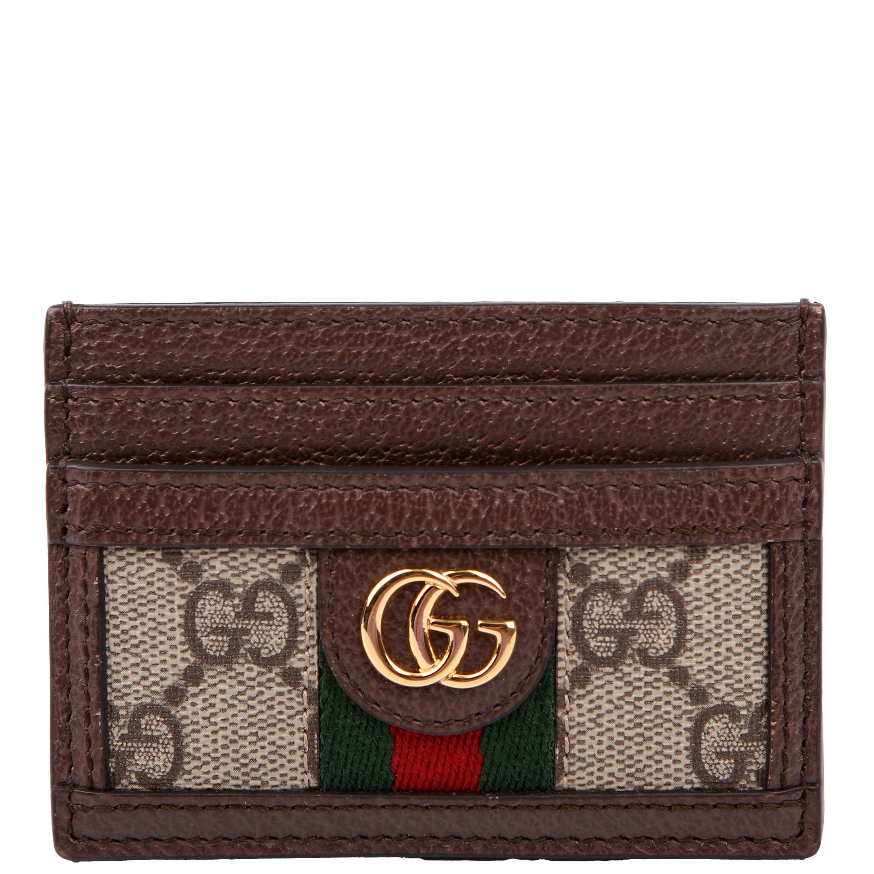 Gucci 523159 Ophidia GG Card Case Brown