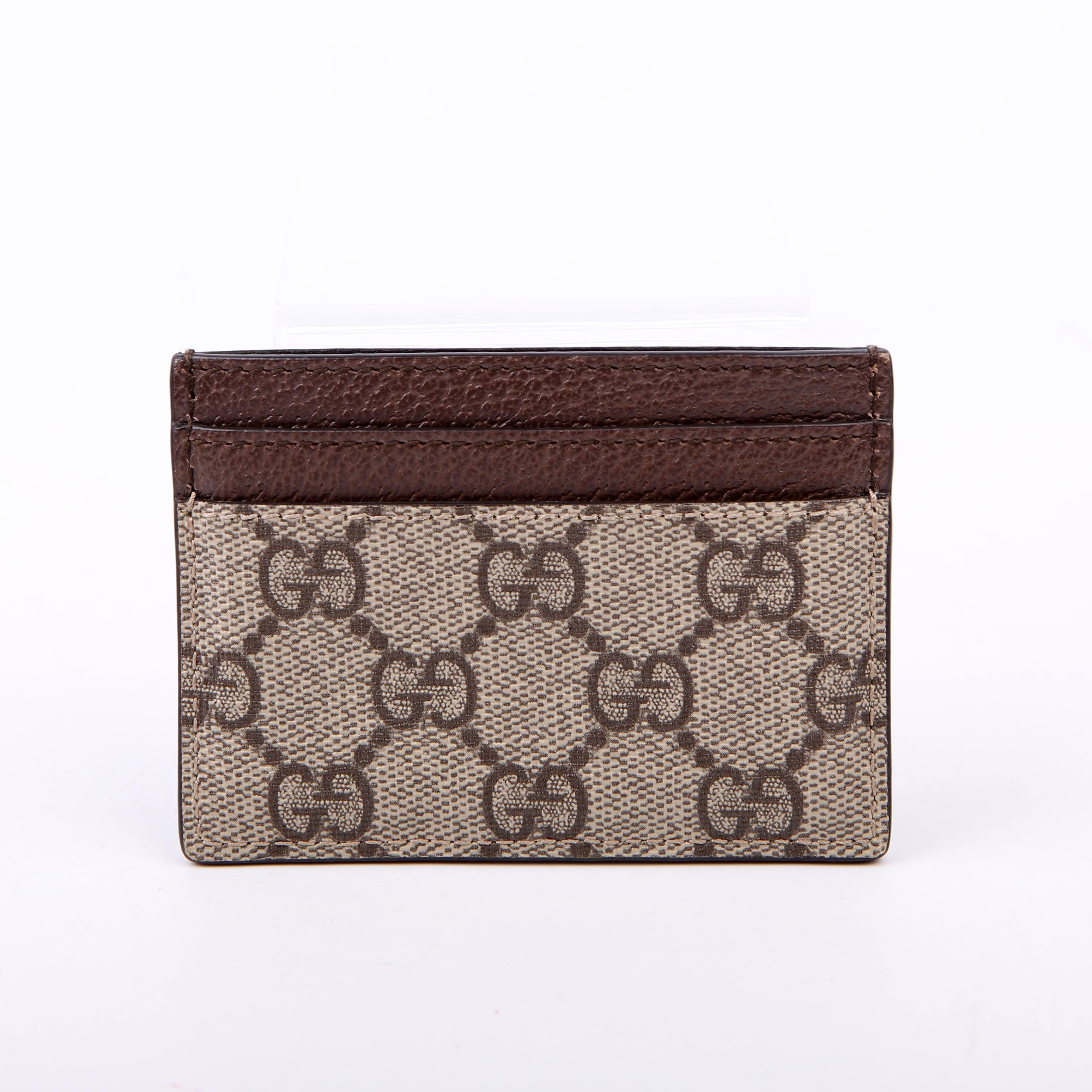 Gucci 523159 Ophidia GG Card Case Brown
