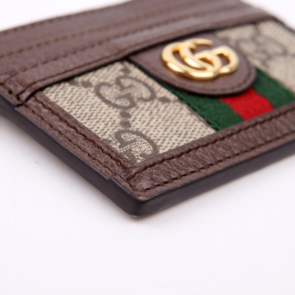 Gucci 523159 Ophidia GG Card Case Brown