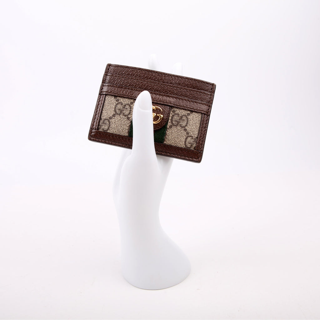 Gucci 523159 Ophidia GG Card Case Brown