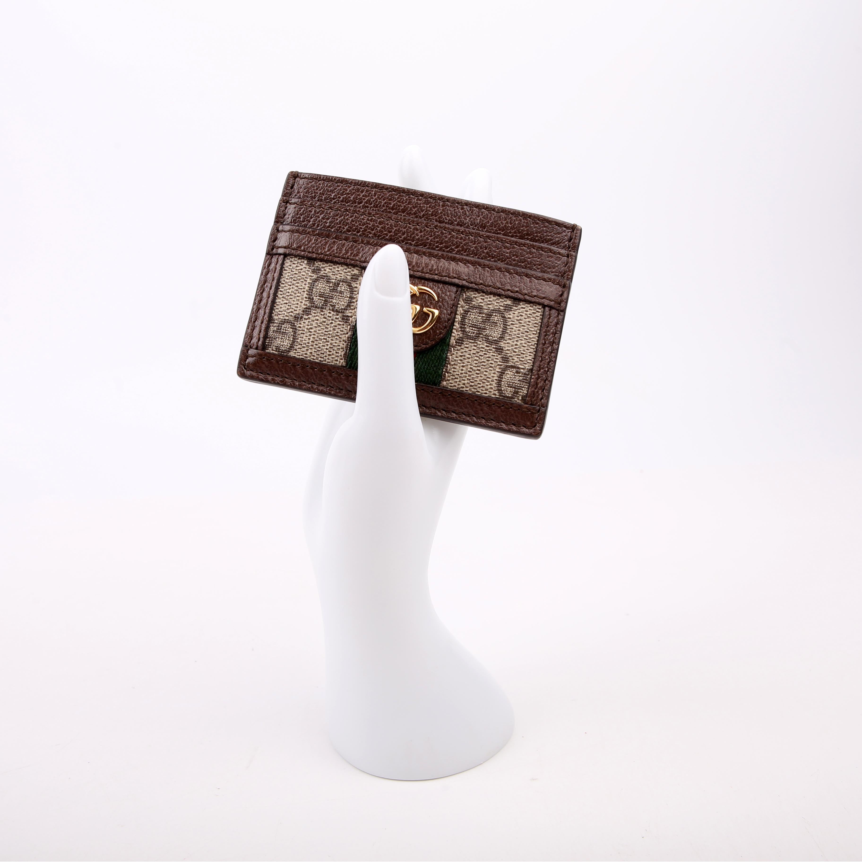 Gucci 523159 Ophidia GG Card Case Brown