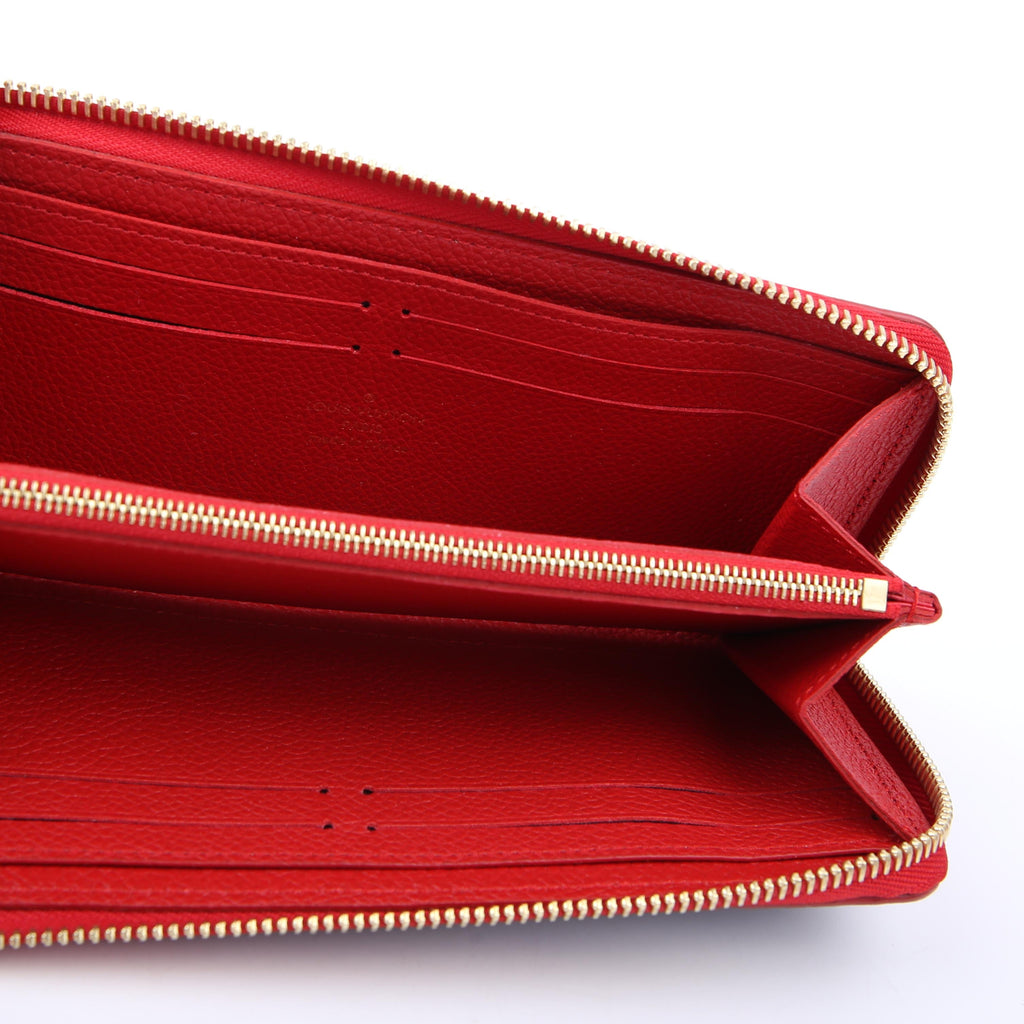 Louis Vuitton Clemence Flower Wallet Empreinte Navy/Red