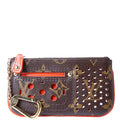 Louis Vuitton Pochette Cles Monogram Perforated Orange
