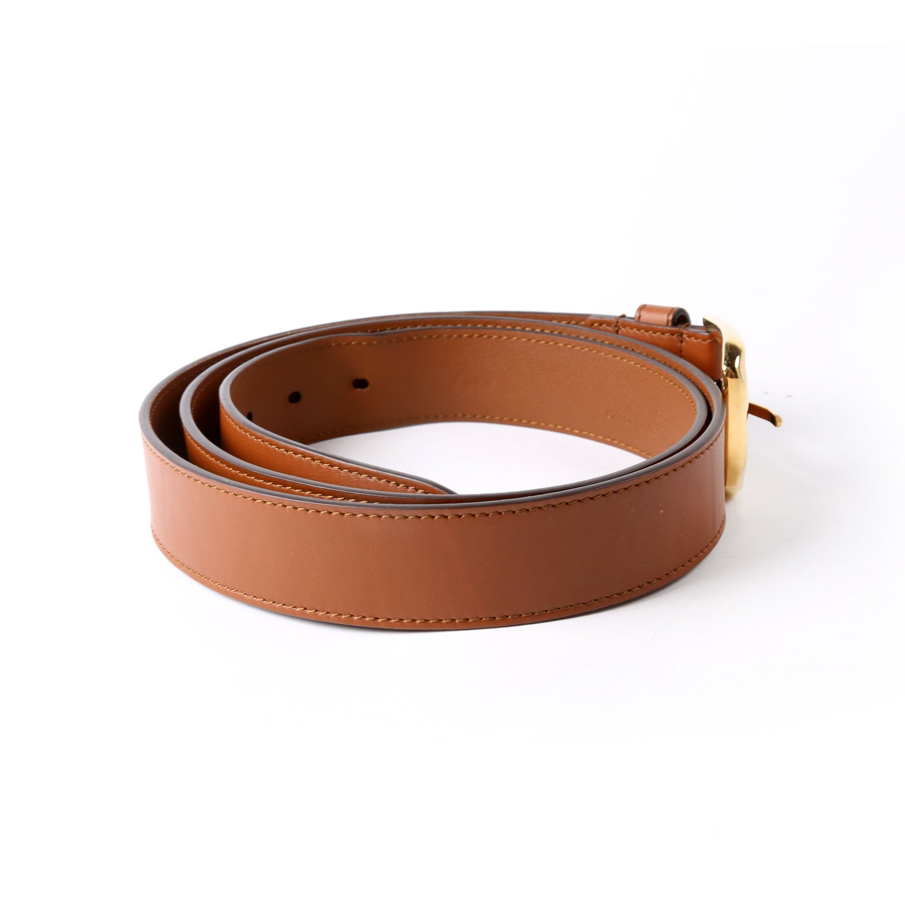 Gucci 673921 Leather Interlocking G Belt Size 115/46 Brown
