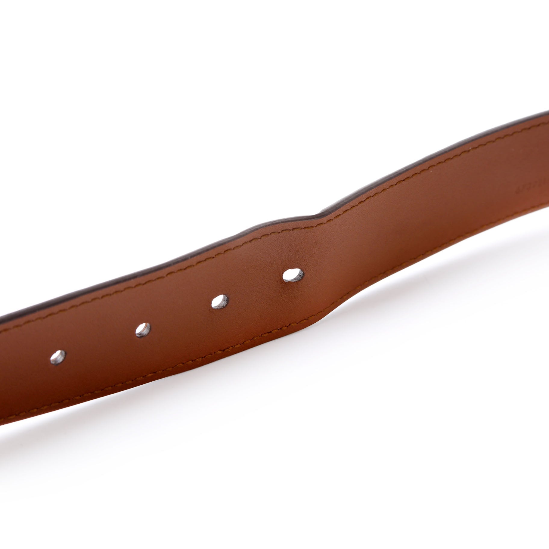 Gucci 673921 Leather Interlocking G Belt Size 115/46 Brown