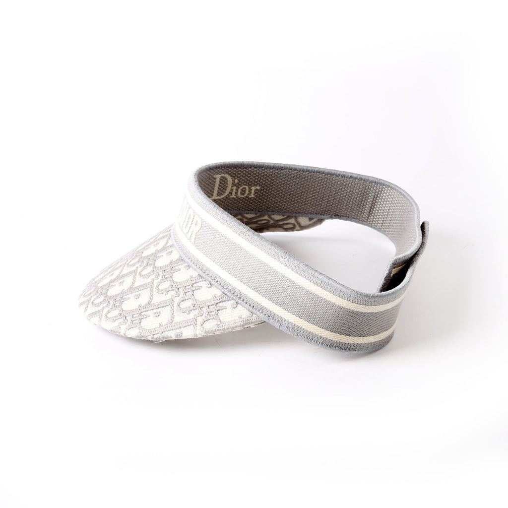 Christian Dior D-Smash Visor Oblique Hat Grey/Beige