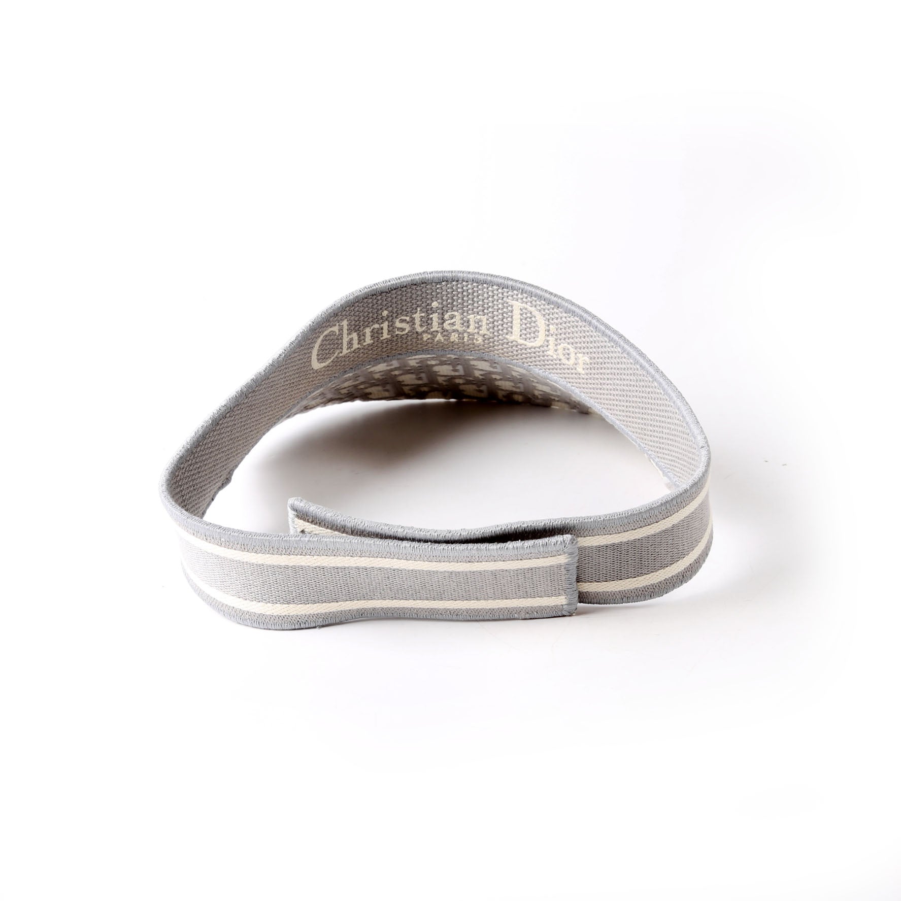 Christian Dior D-Smash Visor Oblique Hat Grey/Beige