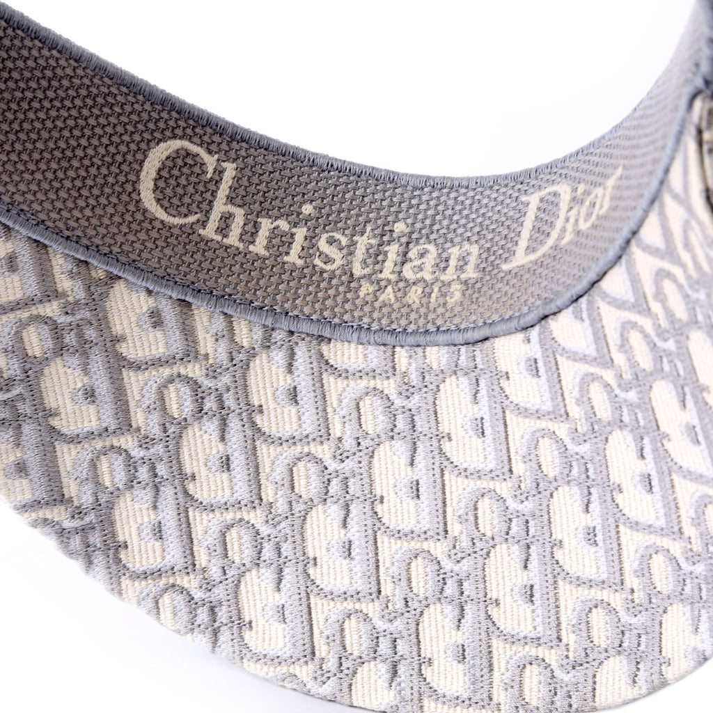 Christian Dior D-Smash Visor Oblique Hat Grey/Beige