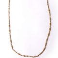 Chanel CC Logo Strass Long Necklace Gold